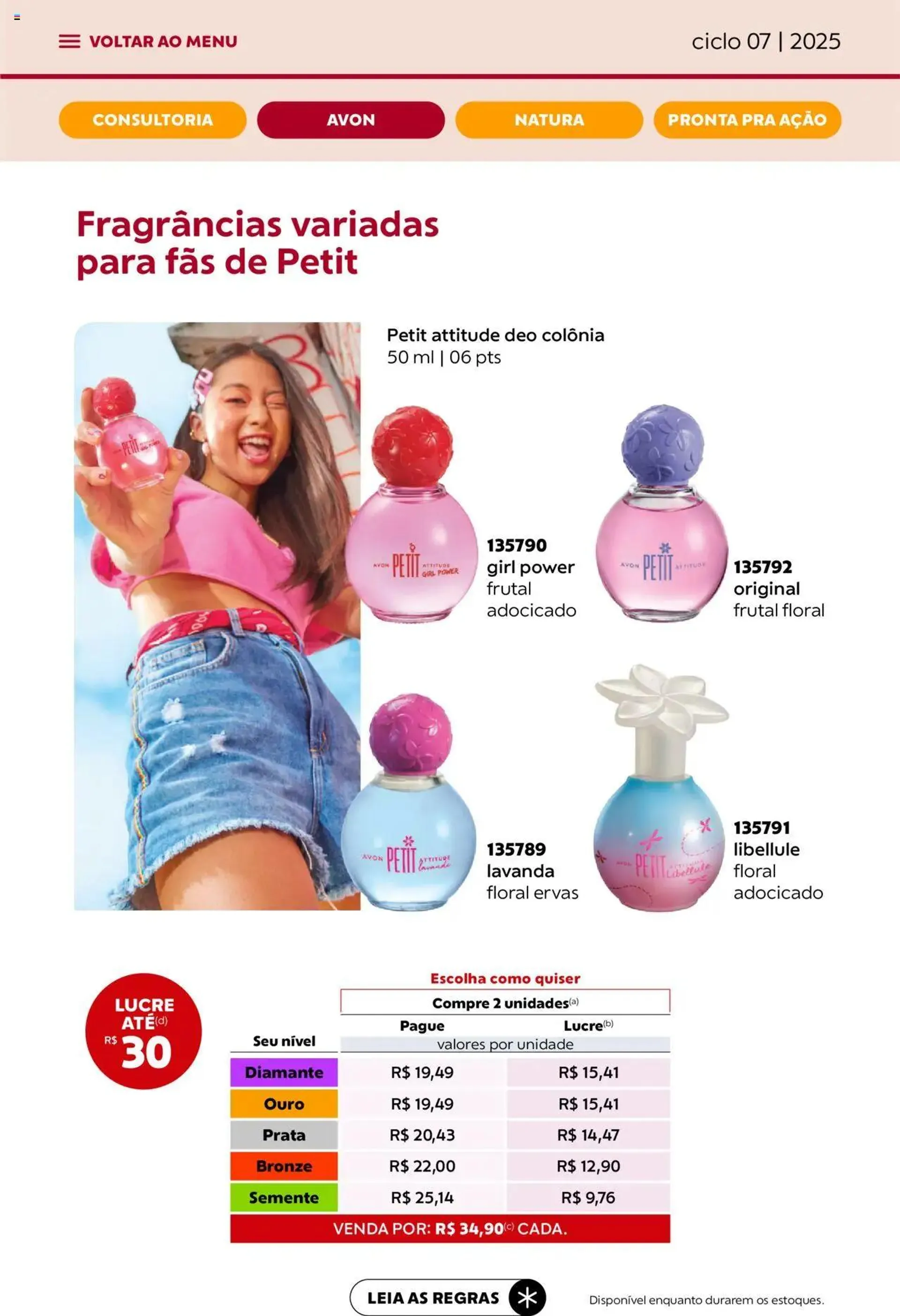 Encarte de Avon - Campanha 07: Minha Consultoria 3 de abril até 1 de maio 2025 - Pagina 31
