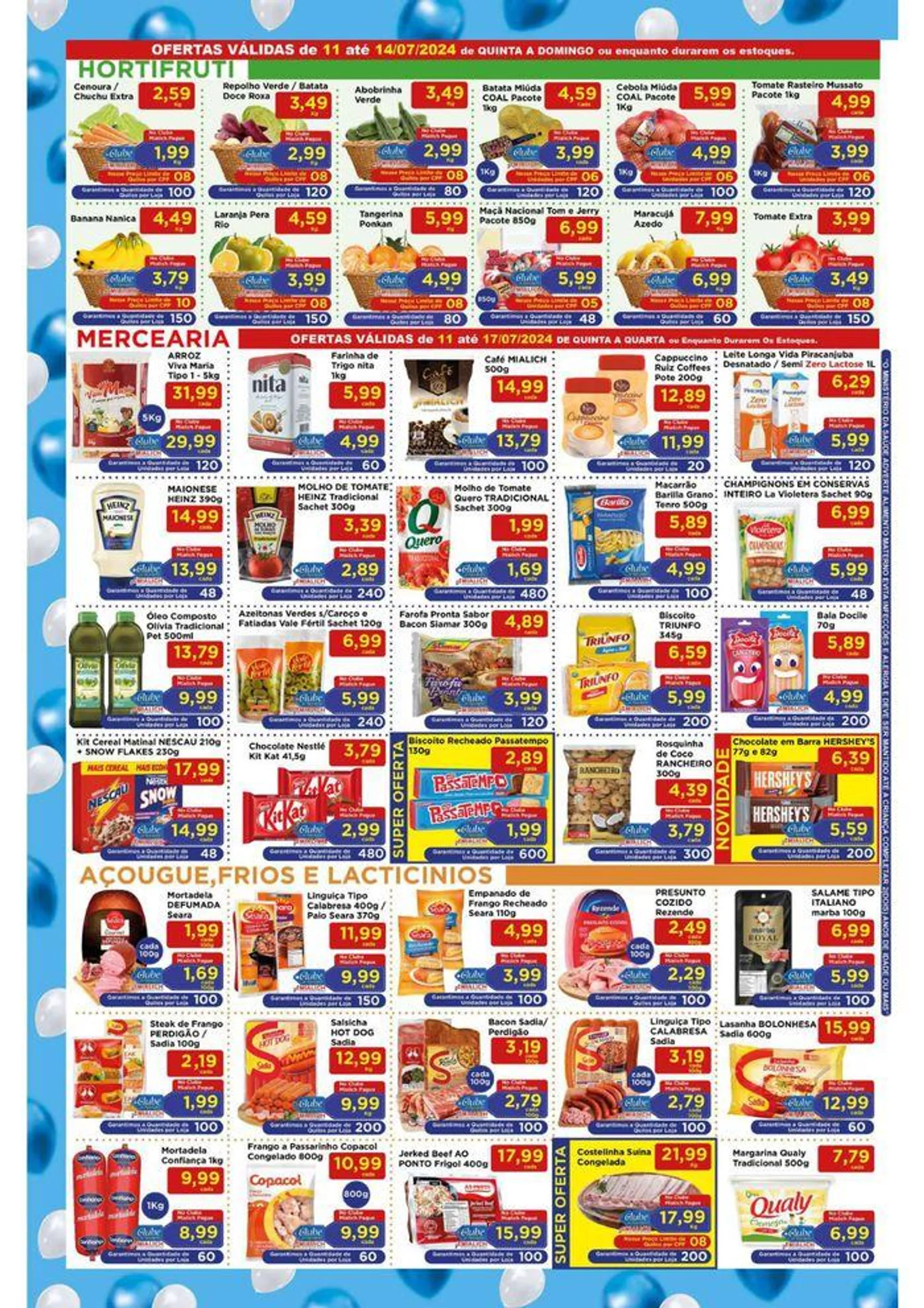 Encarte de Ofertas Mialich Supermercados 11 de julho até 14 de julho 2024 - Pagina 2