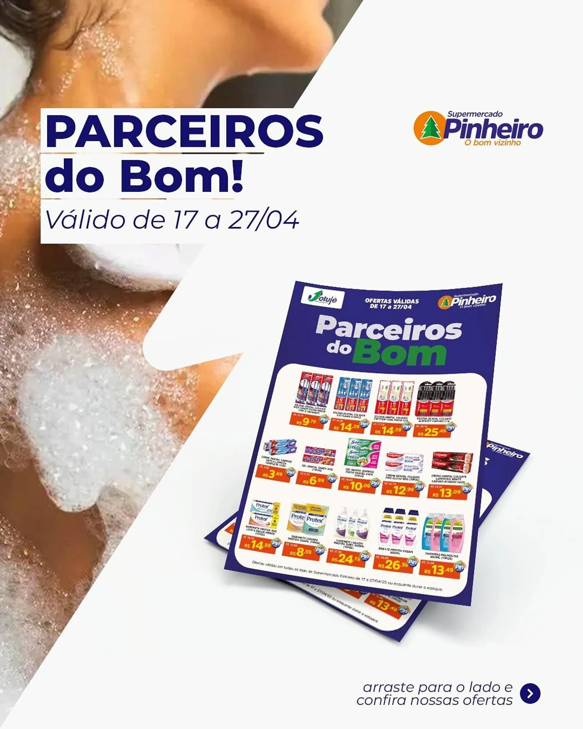 Encarte de Catálogo Pinheiro Supermercado 17 de abril até 27 de abril 2025 - Pagina 1