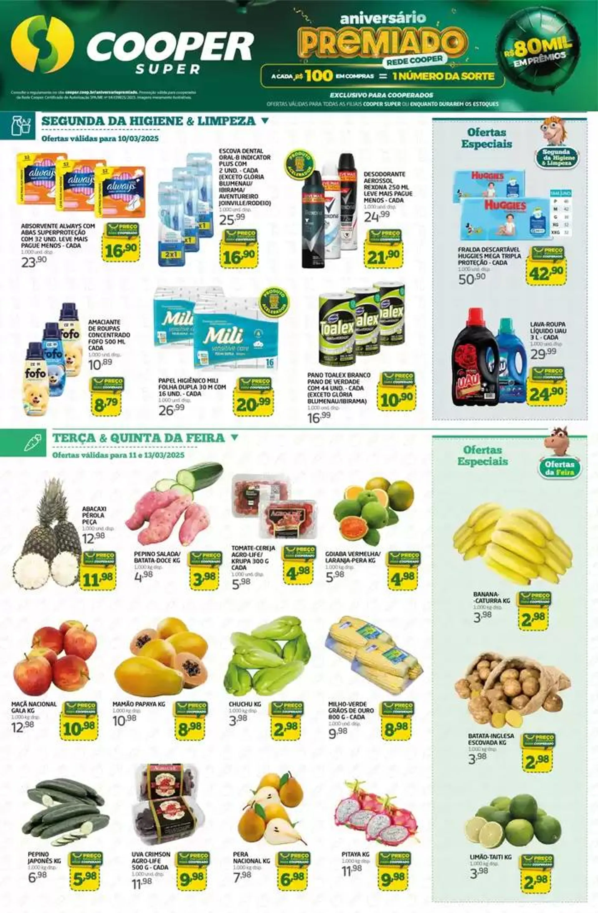Encarte de super semanal 10 de março até 13 de março 2025 - Pagina 1