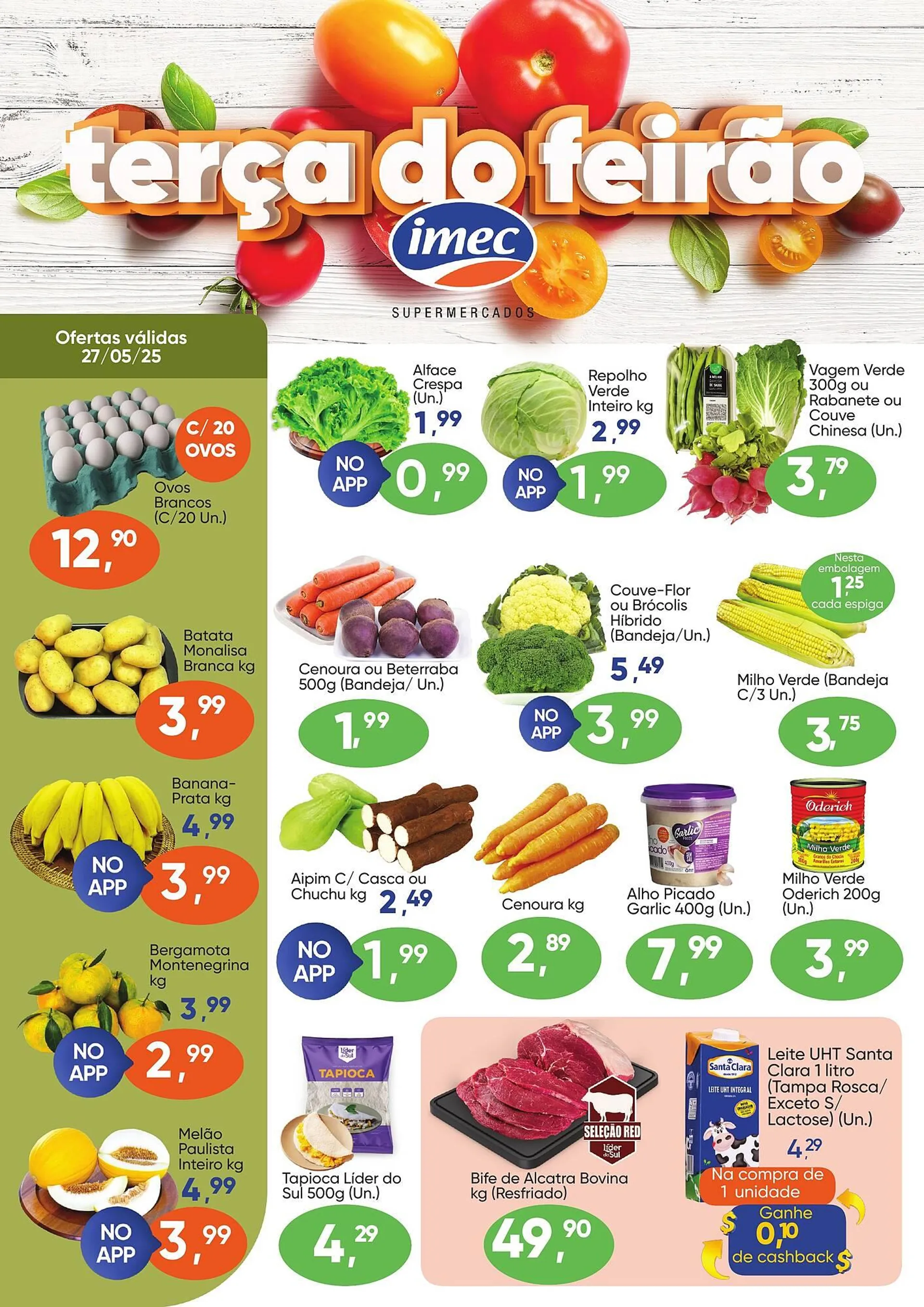 Encarte de Catálogo Imec Supermercados 26 de maio até 27 de maio 2025 - Pagina 1