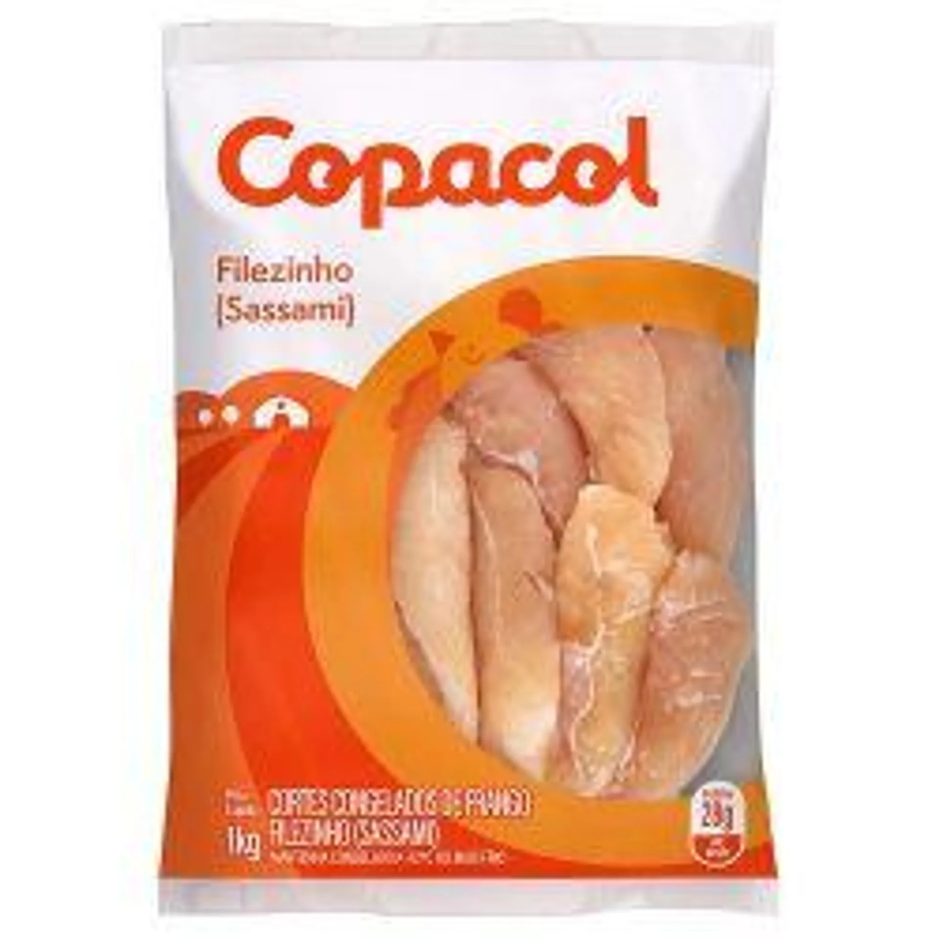 Filezinho Frango Copacol Pacote 1kg Sassami