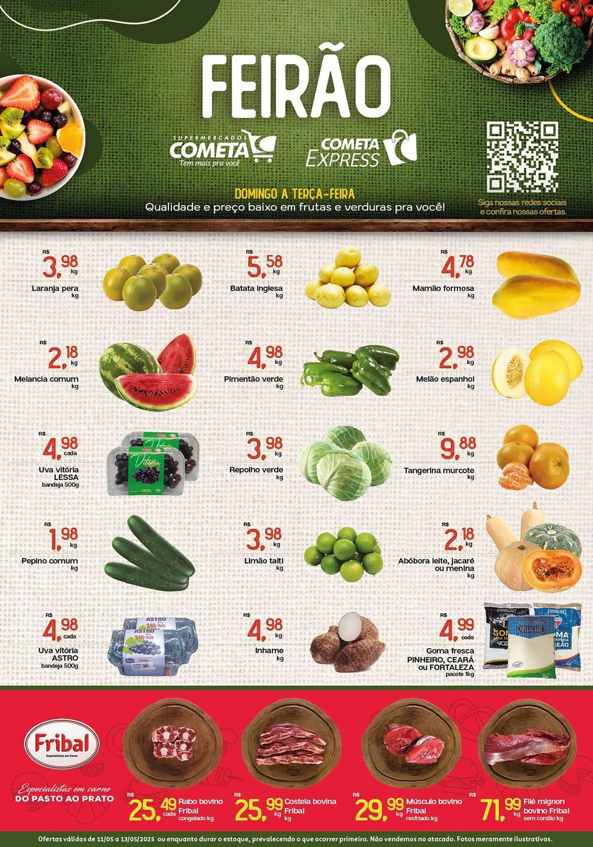 Encarte de Catálogo Cometa Supermercados 12 de maio até 13 de maio 2025 - Pagina 1