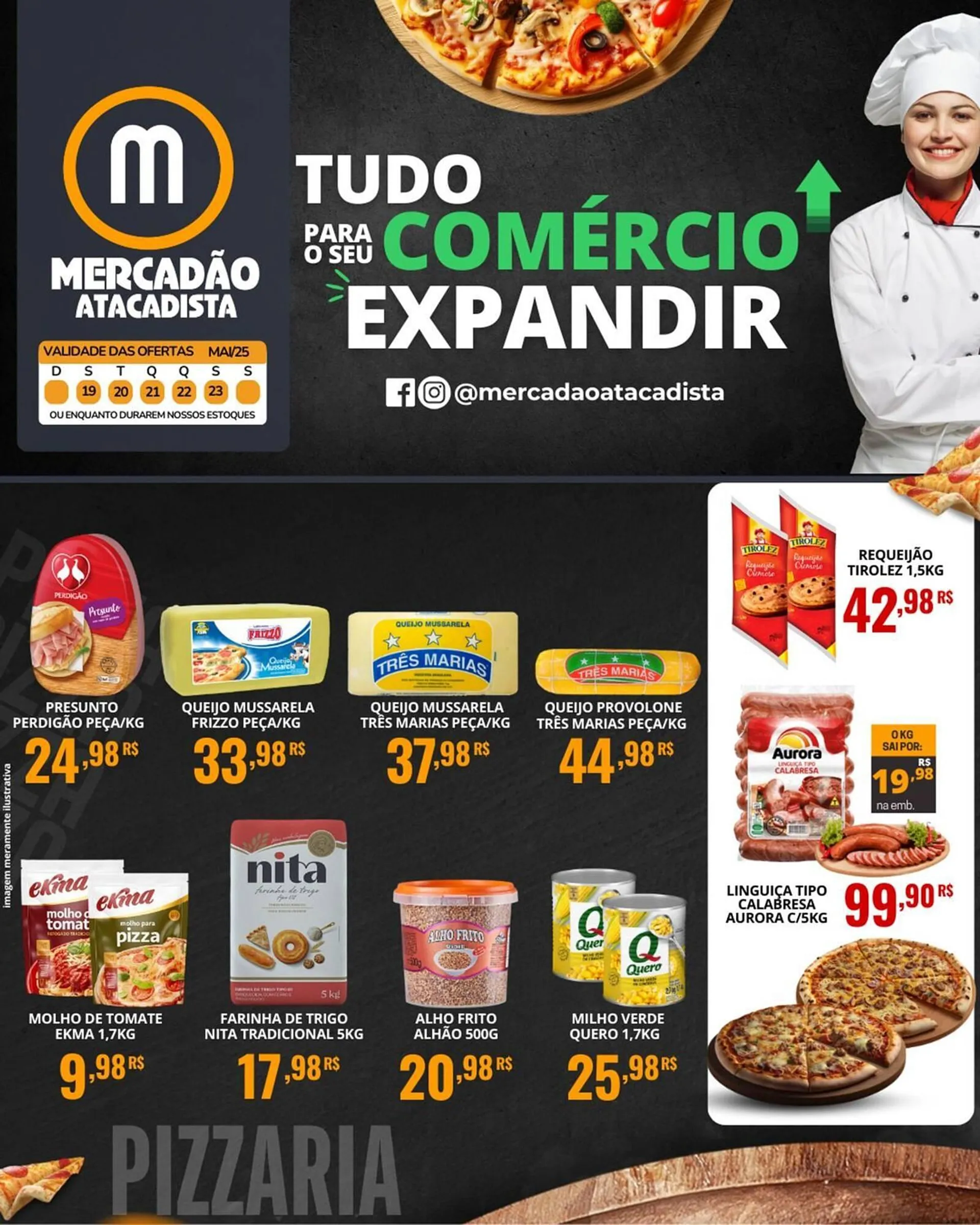 Encarte de Catálogo Mercadão Atacadista 19 de maio até 23 de maio 2025 - Pagina 1
