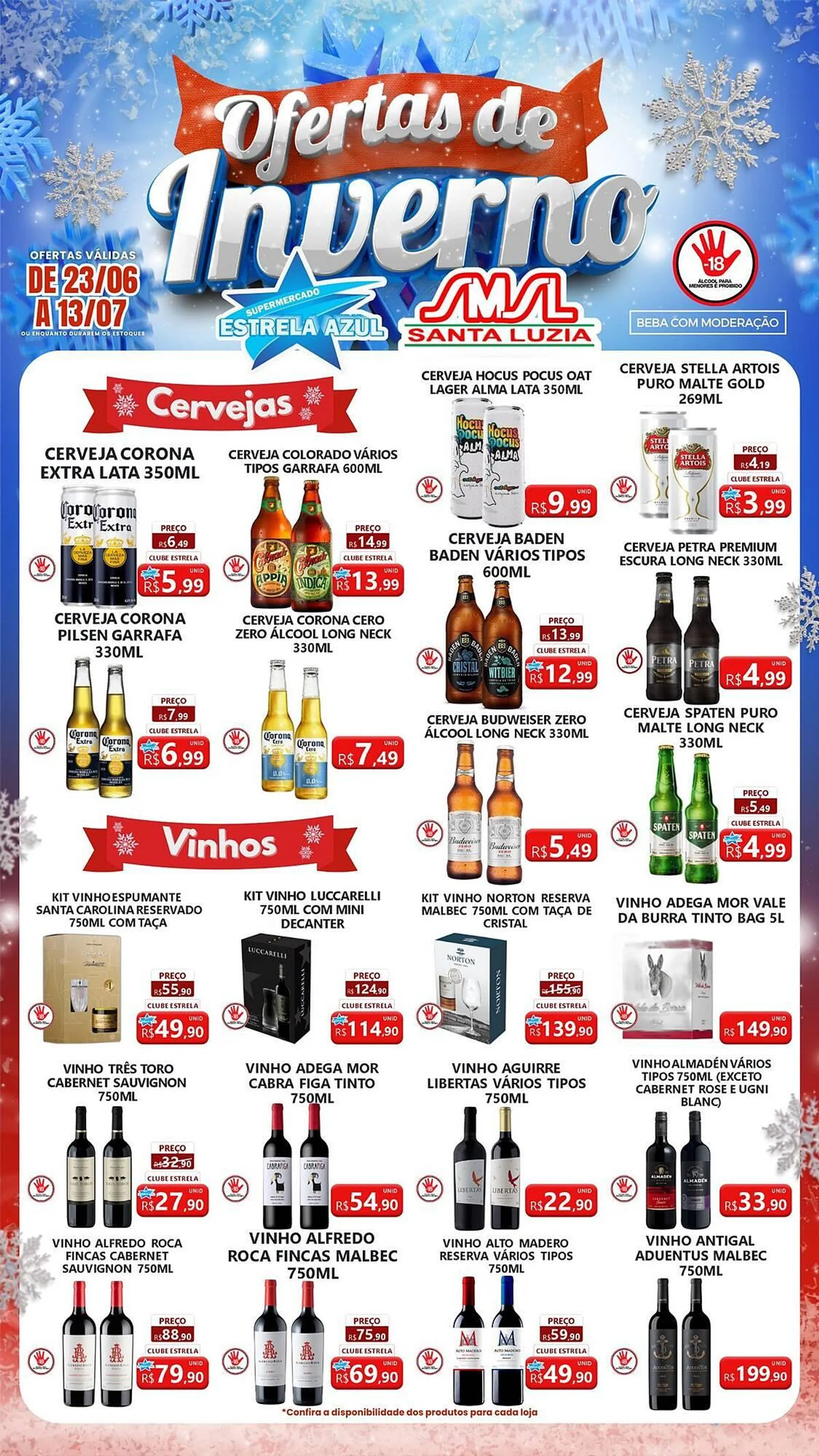 Encarte de Catálogo Supermercado Estrela Azul 30 de junho até 13 de julho 2025 - Pagina 1