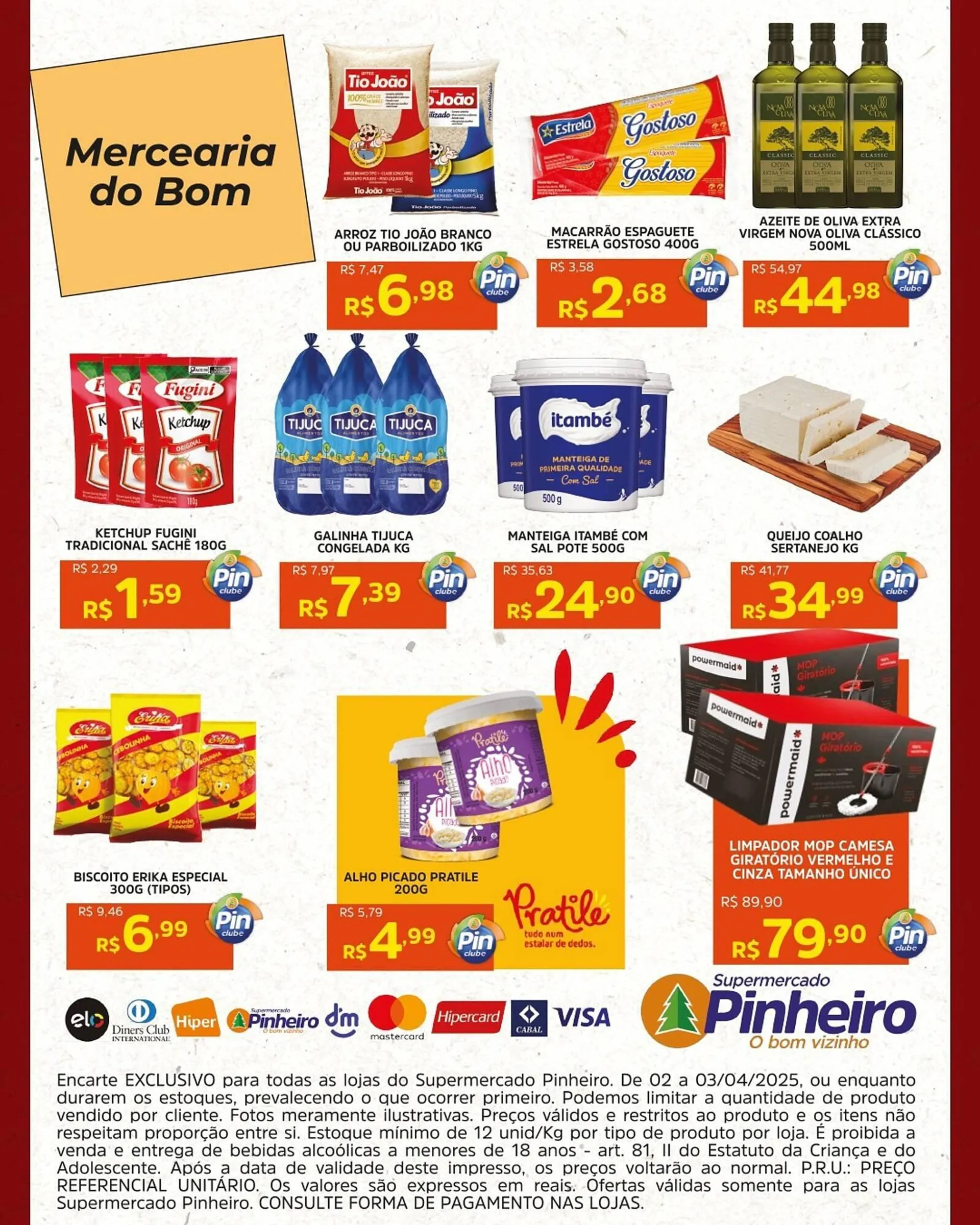 Encarte de Catálogo Pinheiro Supermercado 2 de abril até 3 de abril 2025 - Pagina 3
