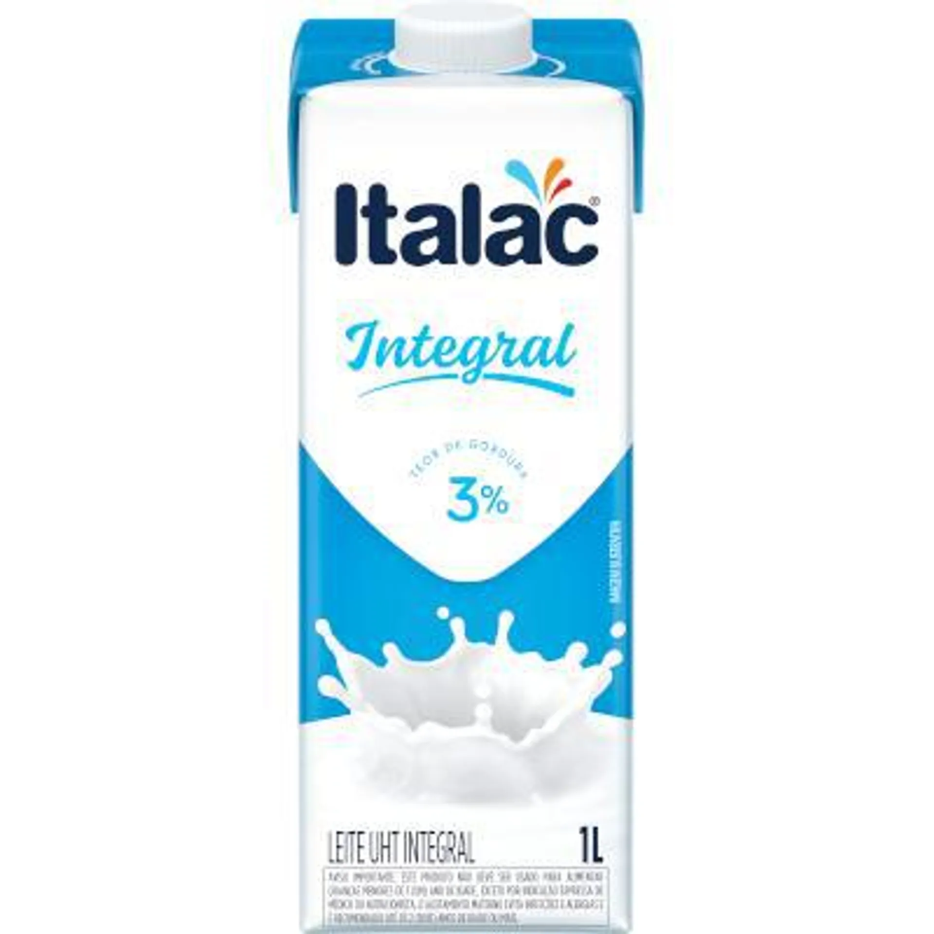 Leite Integral Tetra Pak com Tampa 1Litro - Italac