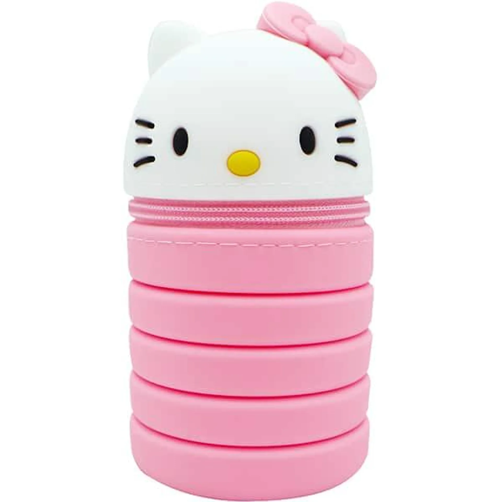 Estojo escolar em silicone, Hello Kitty, Spiral - PT 1 UN