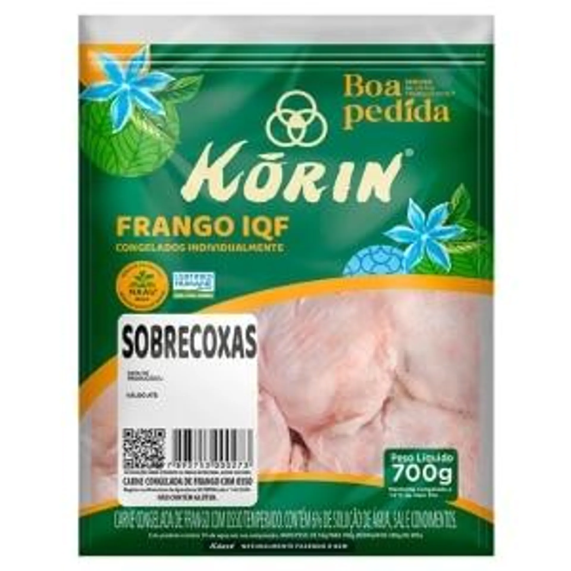 Sobrecoxa de Frango Korin Congelado IQF 700g