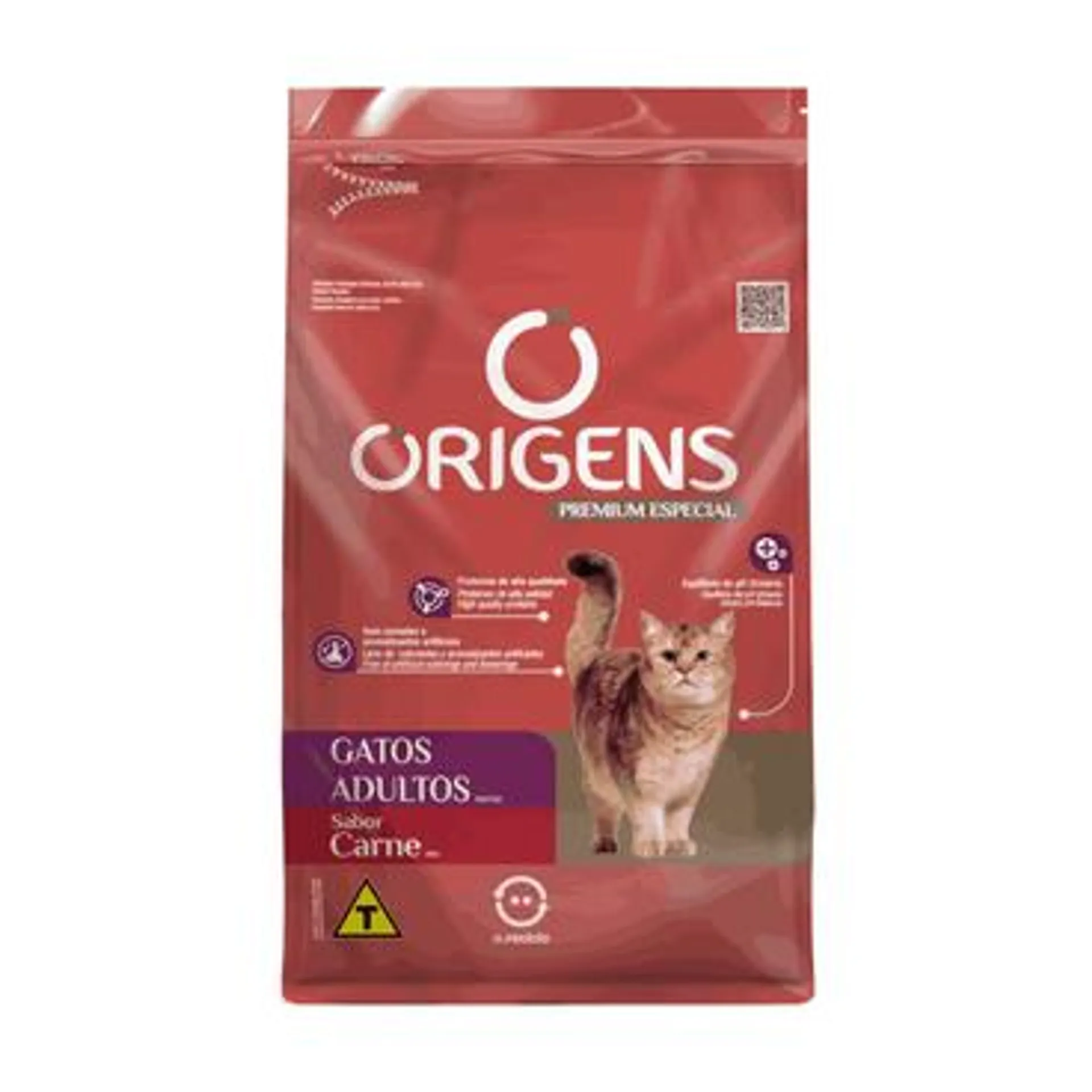 Ração Origens Gatos Adultos Carne 1kg