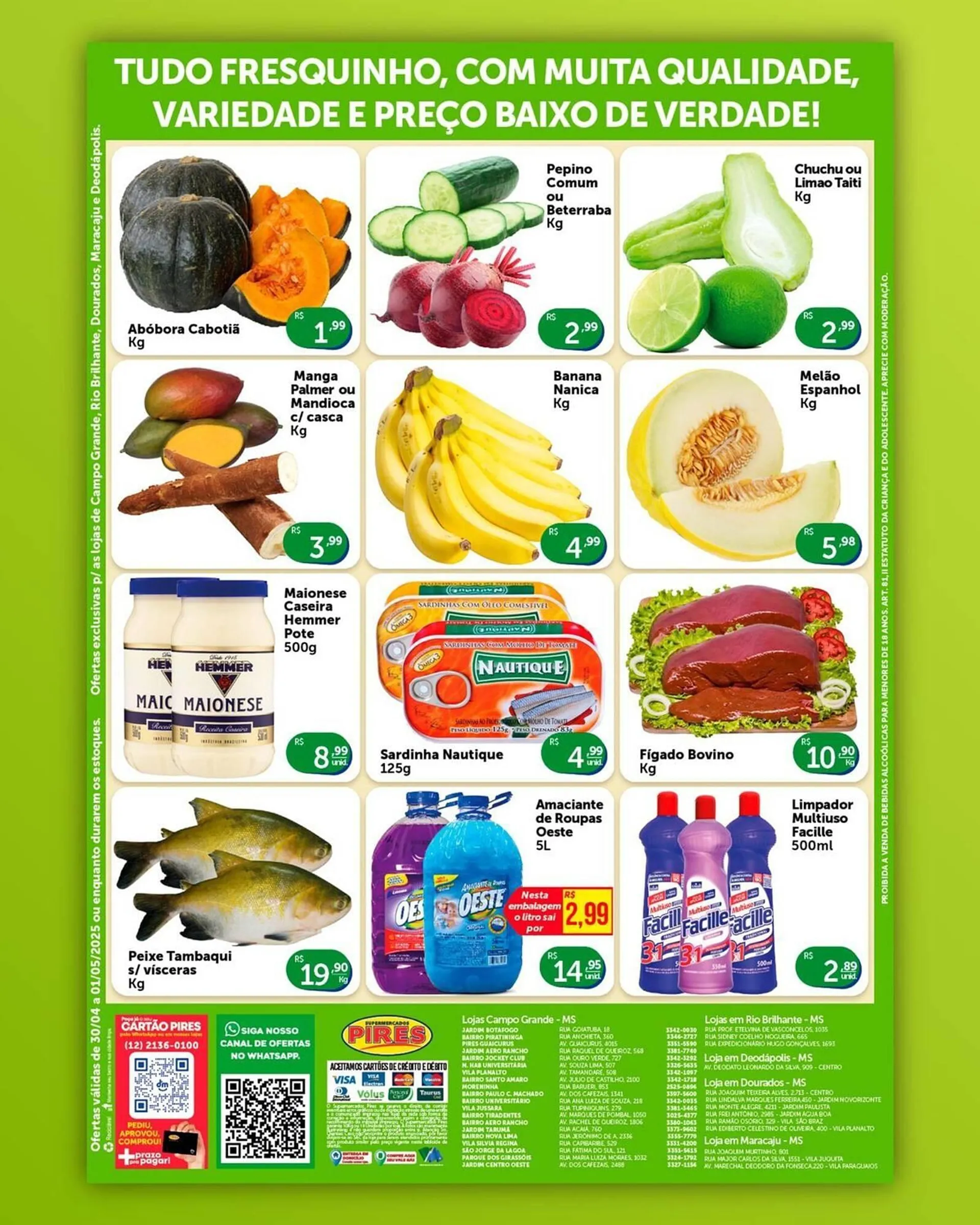Encarte de Catálogo Pires 30 de abril até 1 de maio 2025 - Pagina 1