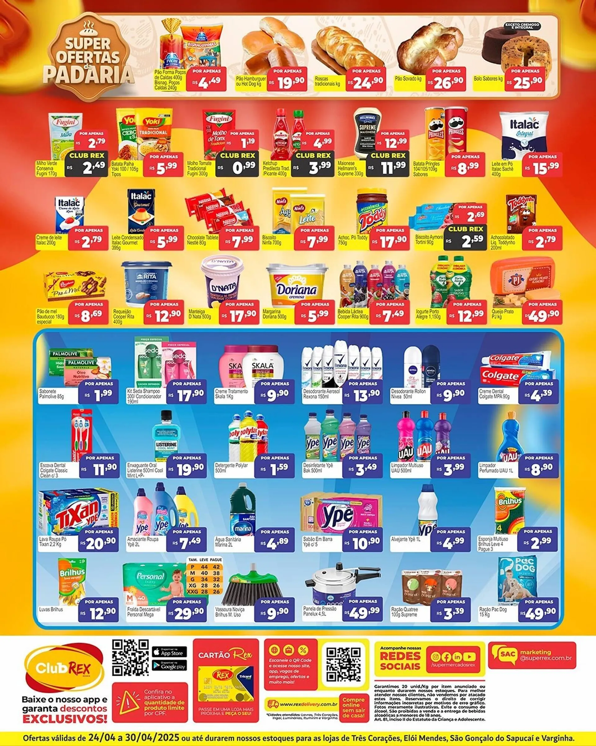 Encarte de Catálogo Supermercados Rex 24 de abril até 27 de abril 2025 - Pagina 2