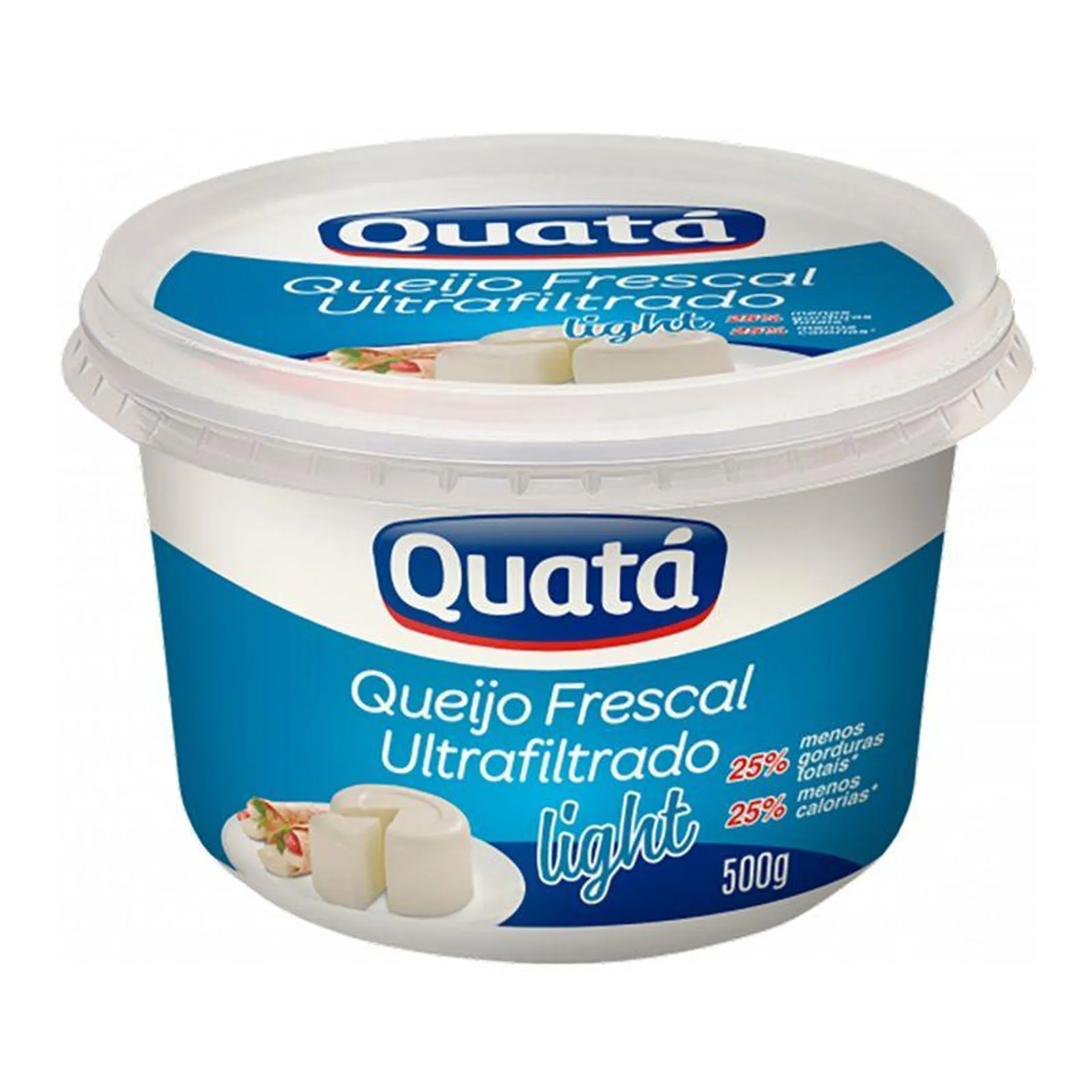 Queijo Minas Frescal Ultraprocessado Light Quata 500 G