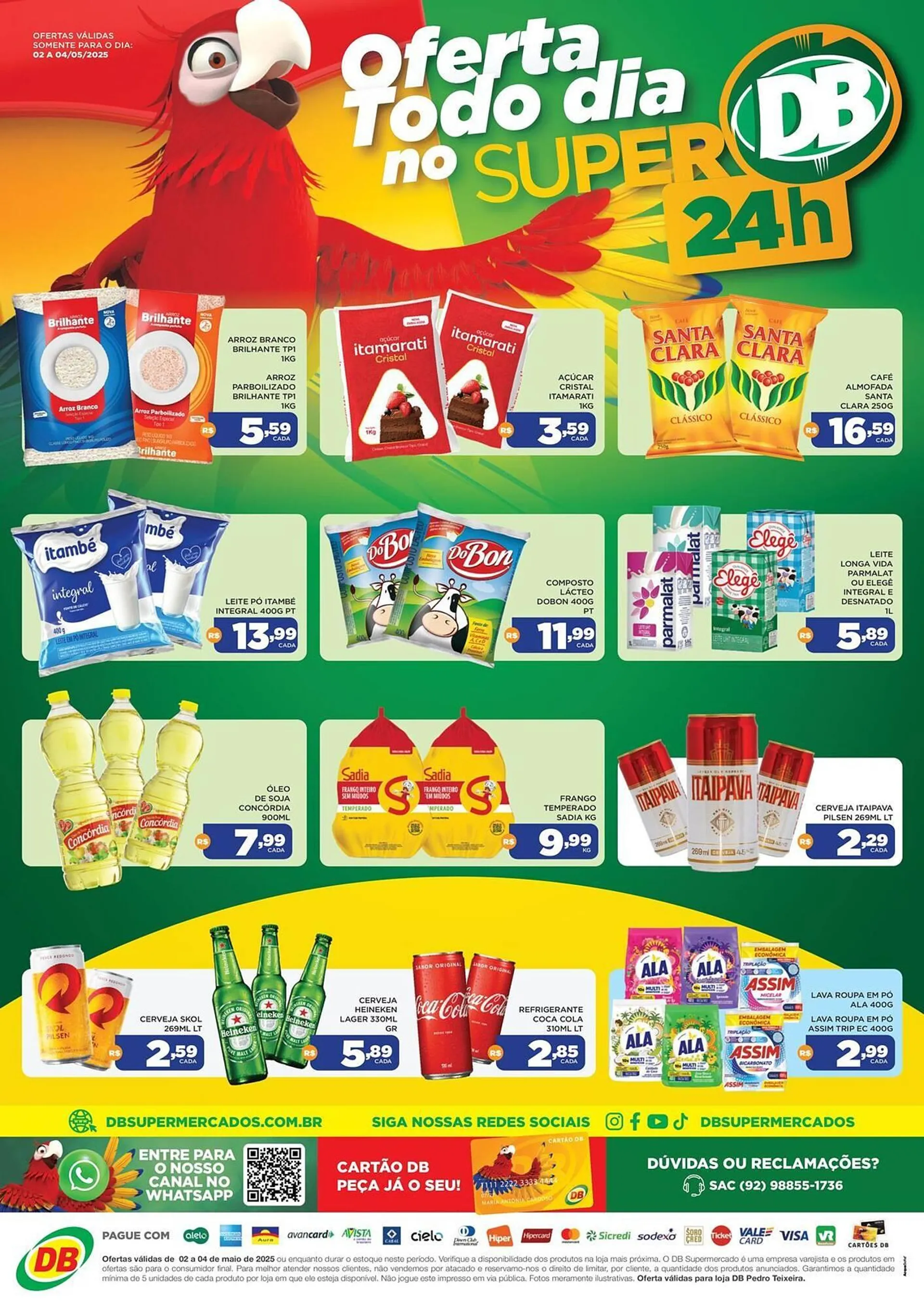 Encarte de Catálogo DB Supermercados 2 de maio até 4 de maio 2025 - Pagina 1