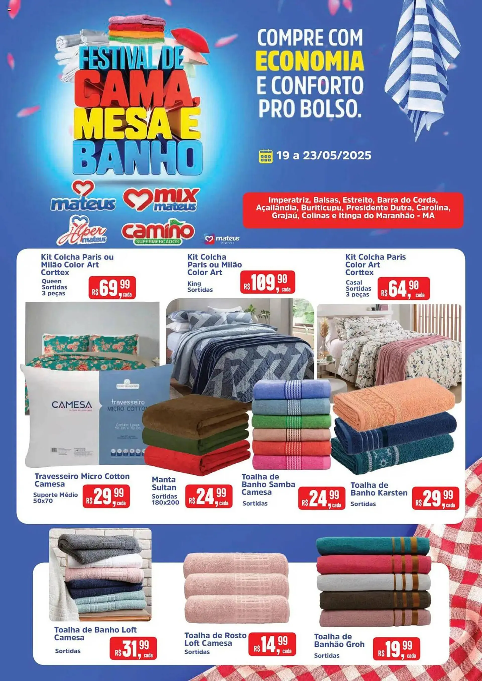 Encarte de Catálogo Supermercados Mateus 19 de maio até 23 de maio 2025 - Pagina 1