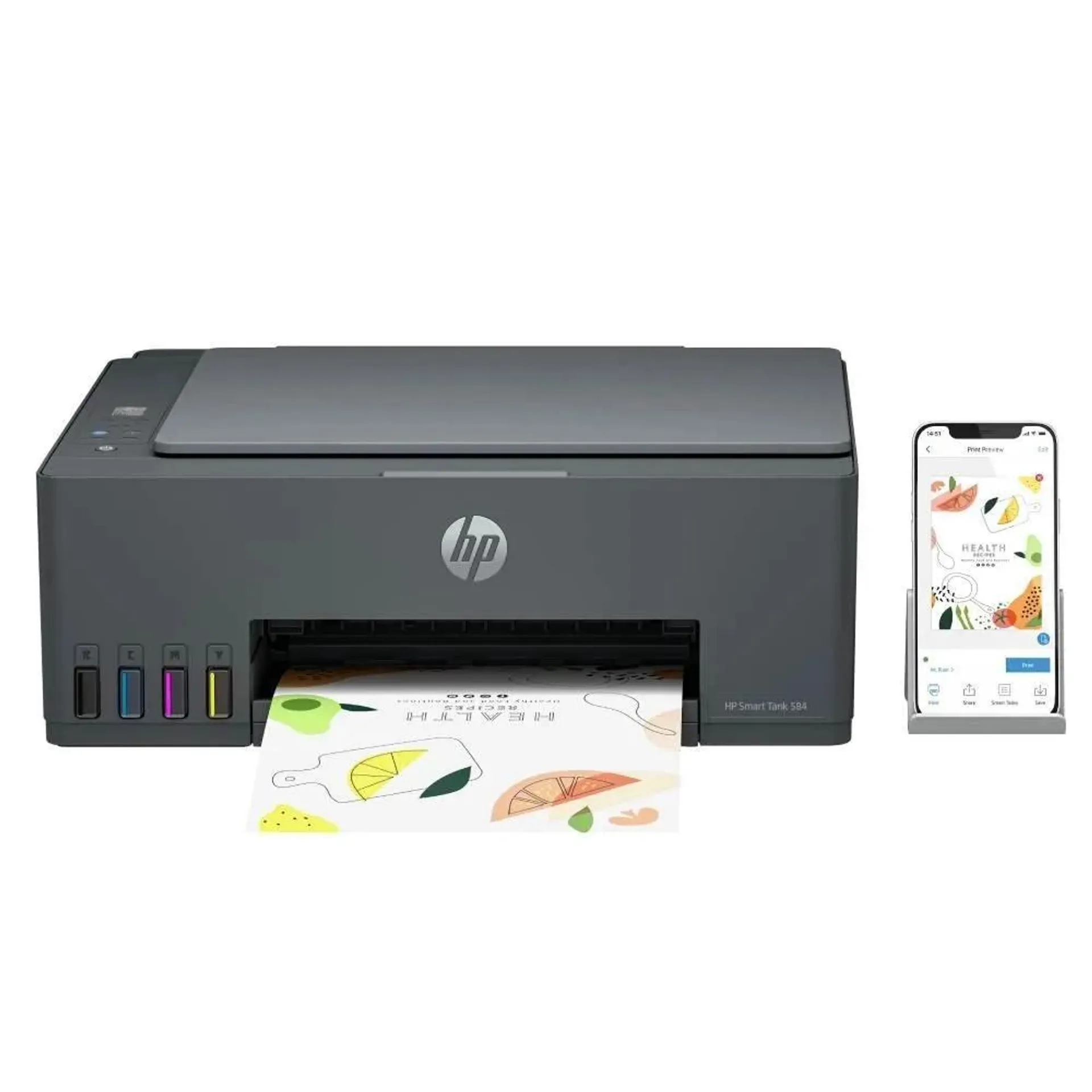 Impressora Hp Multifuncional Smart Tank 584 All-In-One - Bivolt