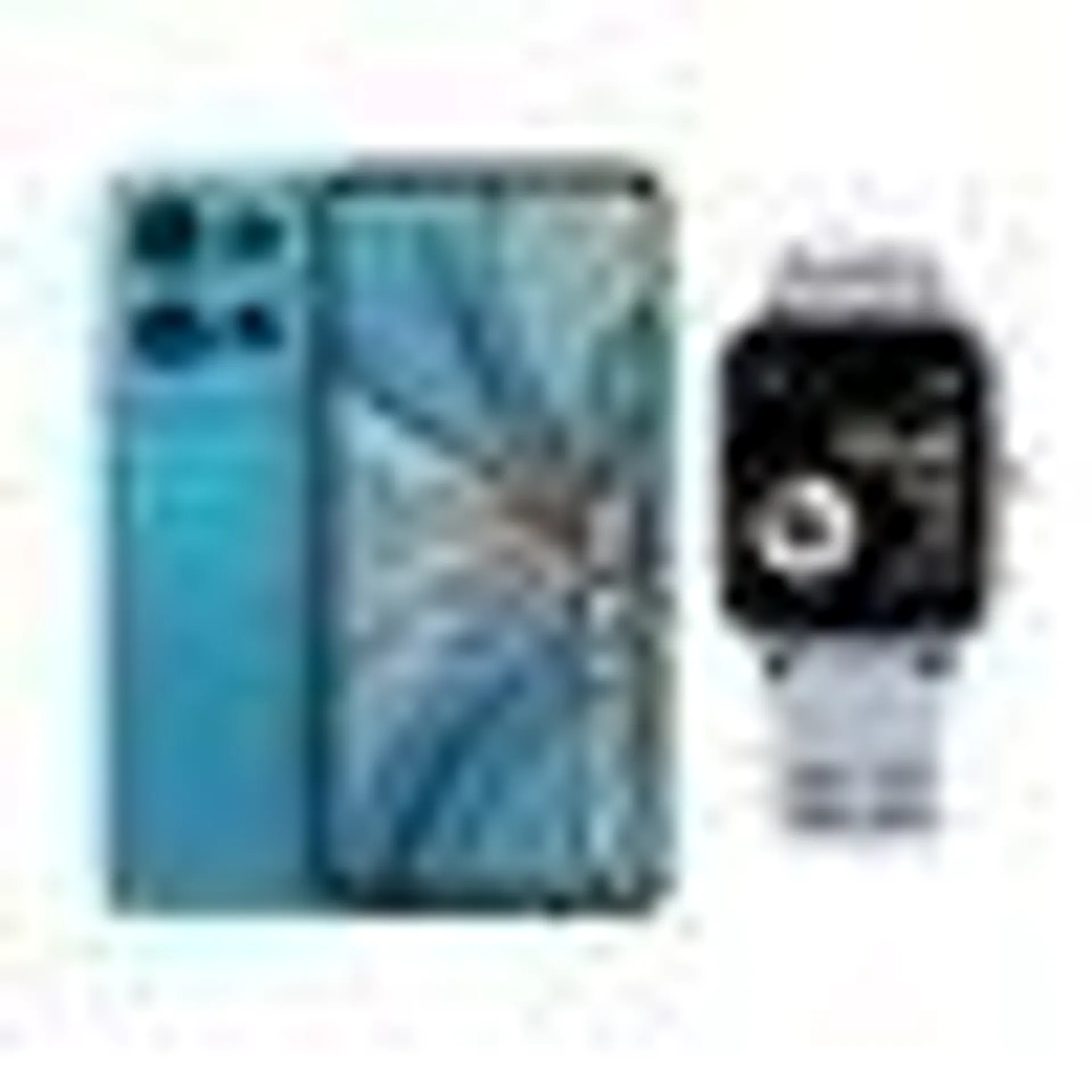 Smartphone Motorola Moto G75 5G Tela 6.8" 256GB Câmera 50MP+8MP Octa-Core Azul + Smartwatch Mormaii Life Cinza Claro