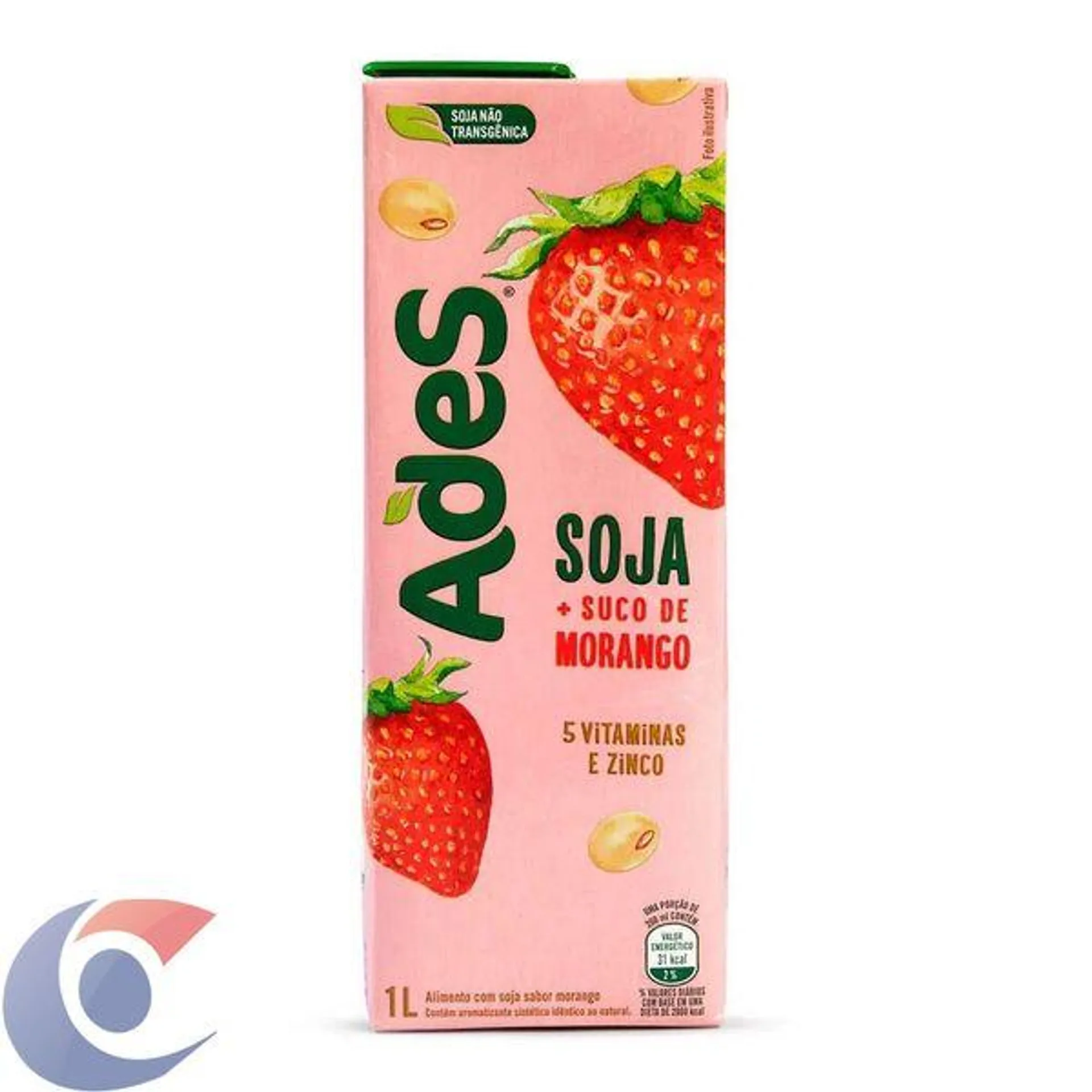 Bebida De Soja Ades Morango 1l