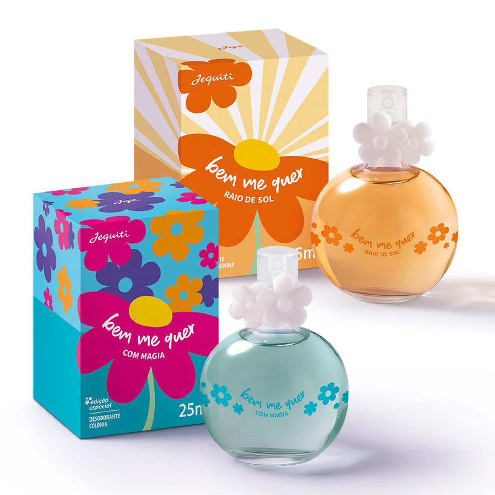 Kit Bem-Me-Quer Magia E Raio De Sol Desodorantes Colônias Femininas Jequiti, 2 x 25 ml