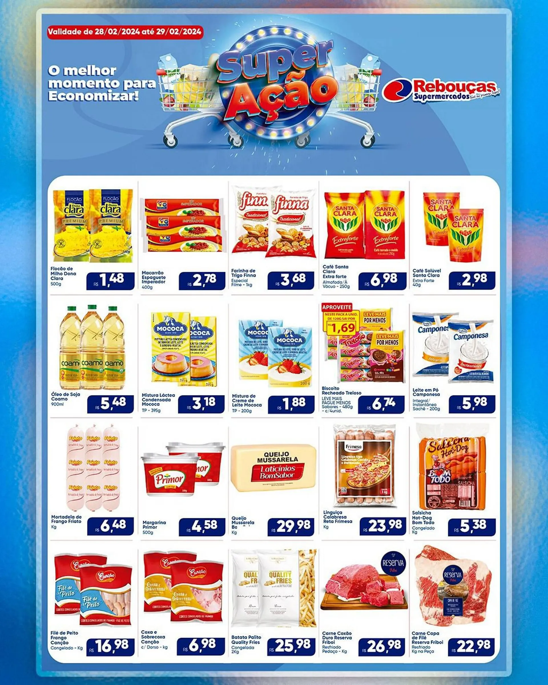 Encarte de Catálogo Rebouças Supermercados 28 de fevereiro até 29 de fevereiro 2024 - Pagina 