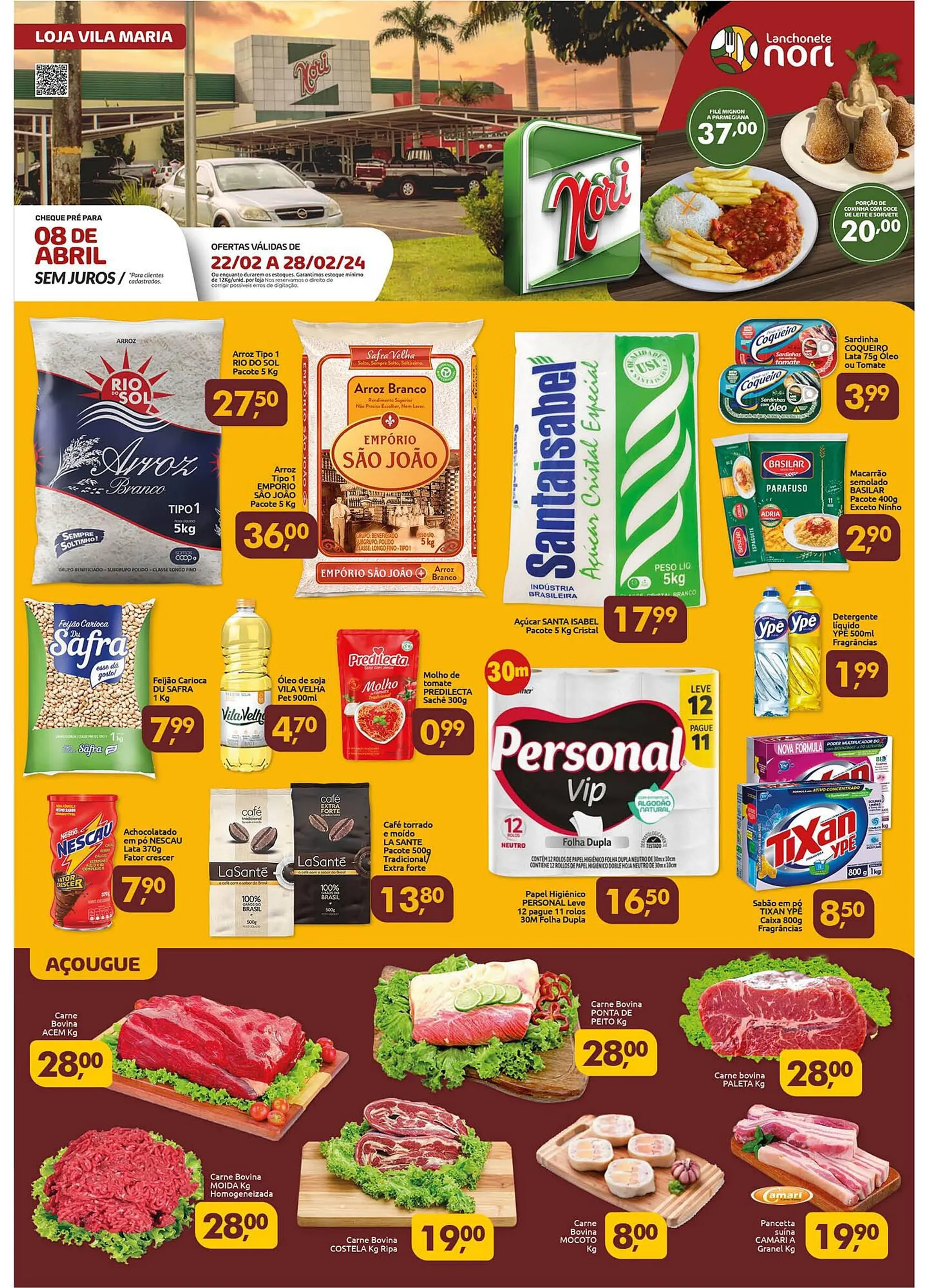 Encarte de Catálogo Supermercados Nori 22 de fevereiro até 28 de fevereiro 2024 - Pagina 