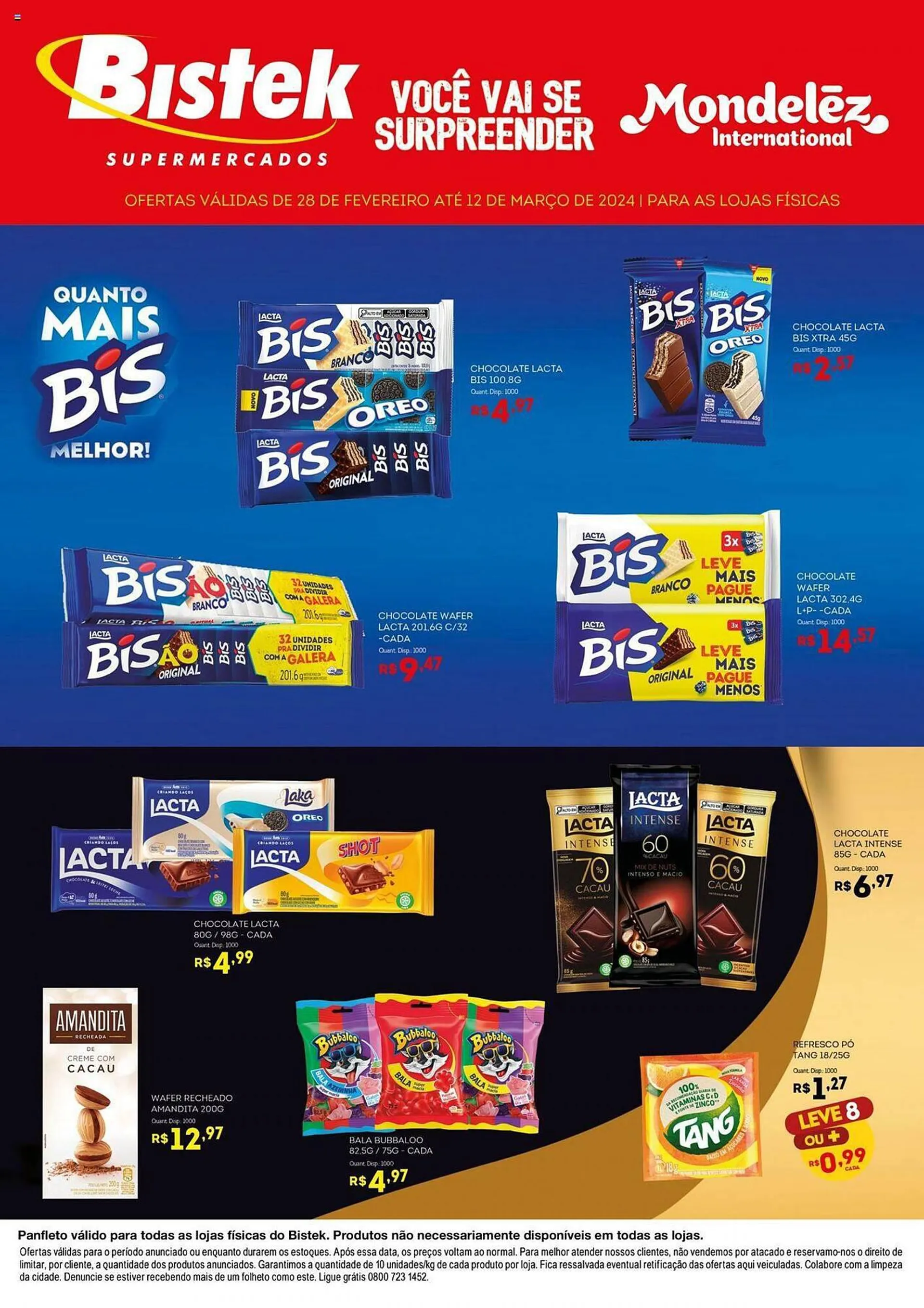Encarte de Catálogo Bistek Supermercados 28 de fevereiro até 12 de março 2024 - Pagina 
