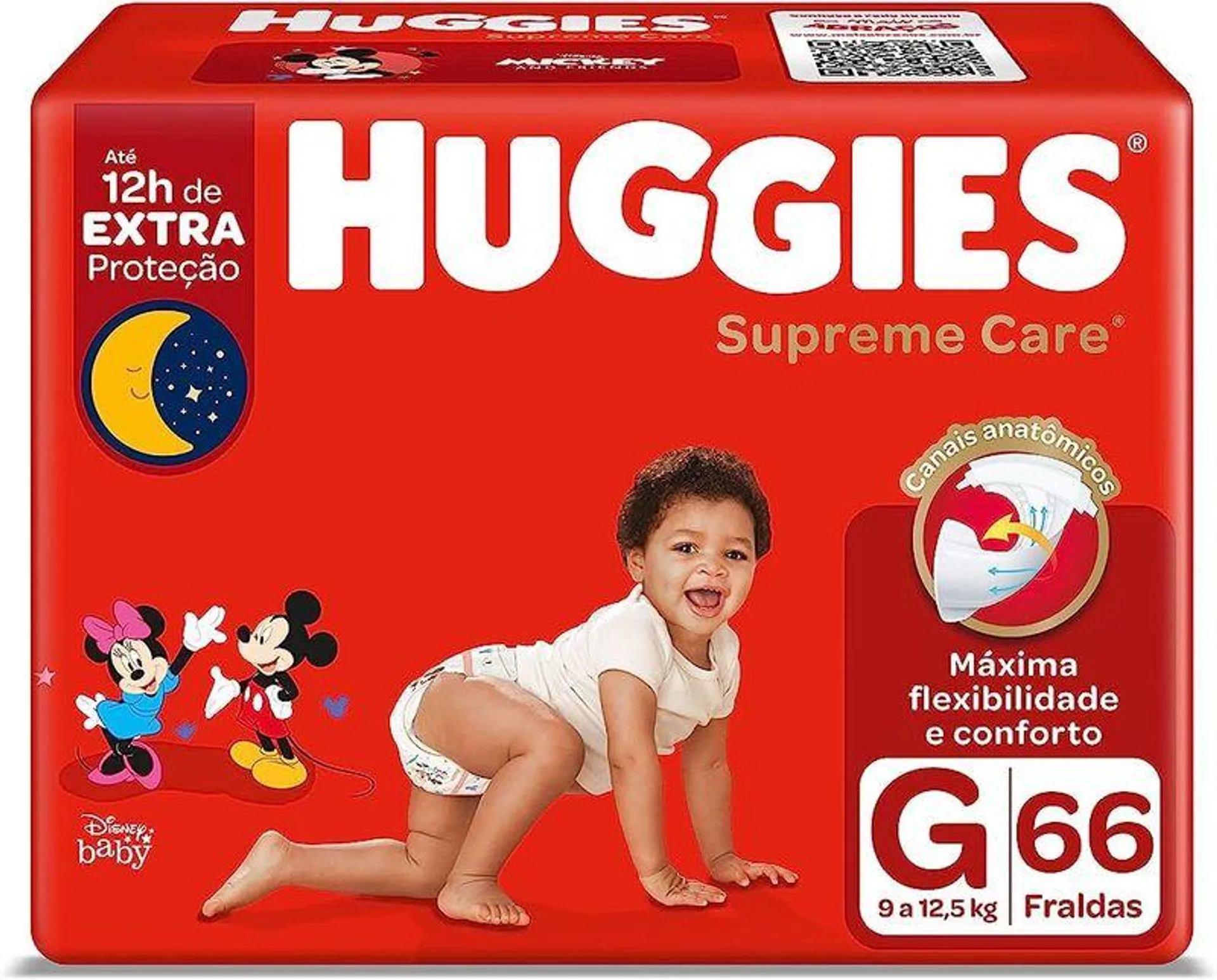 Fralda Huggies Supreme Care G - 66 unidades