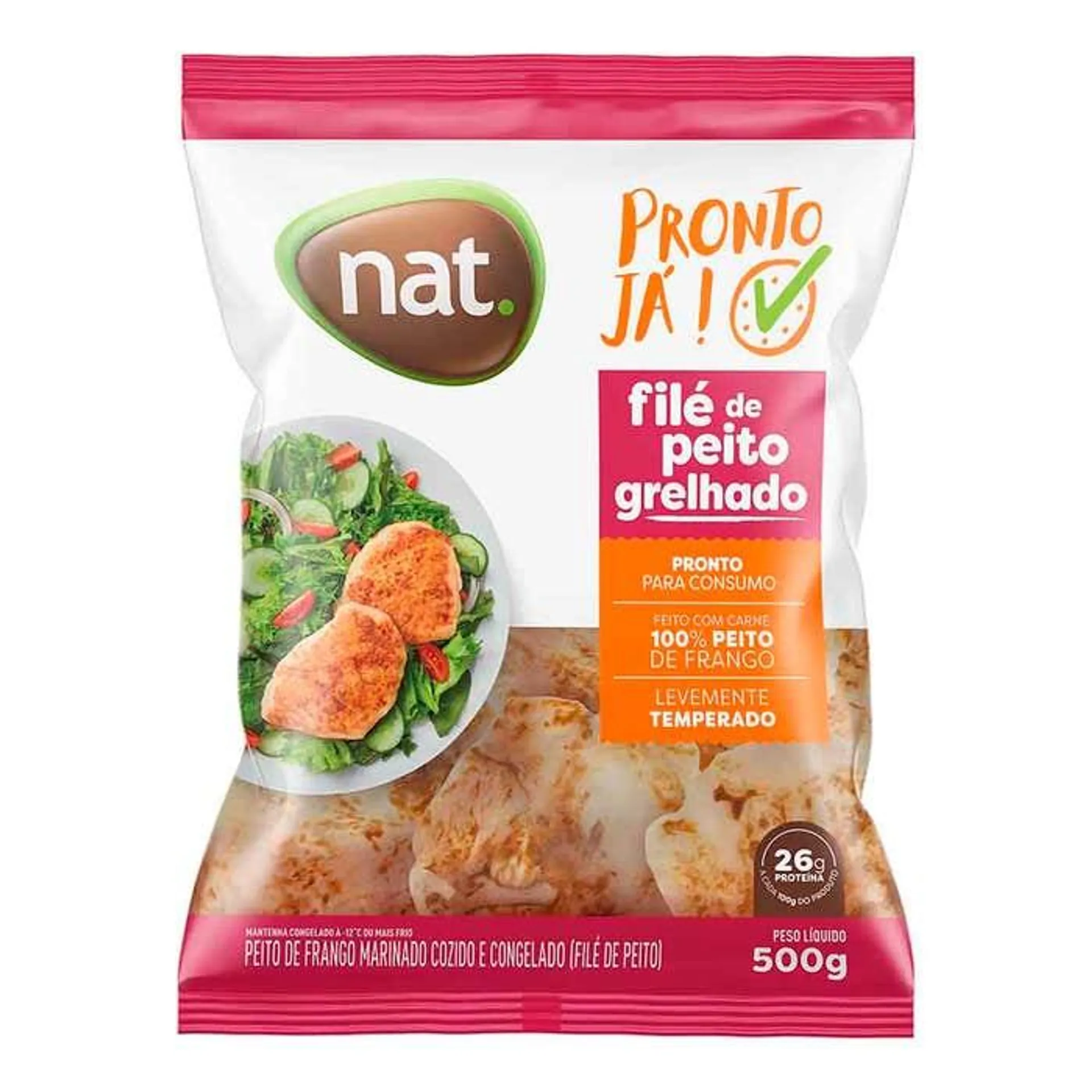 Filé De Peito De Frango Grelhado Nat 500g