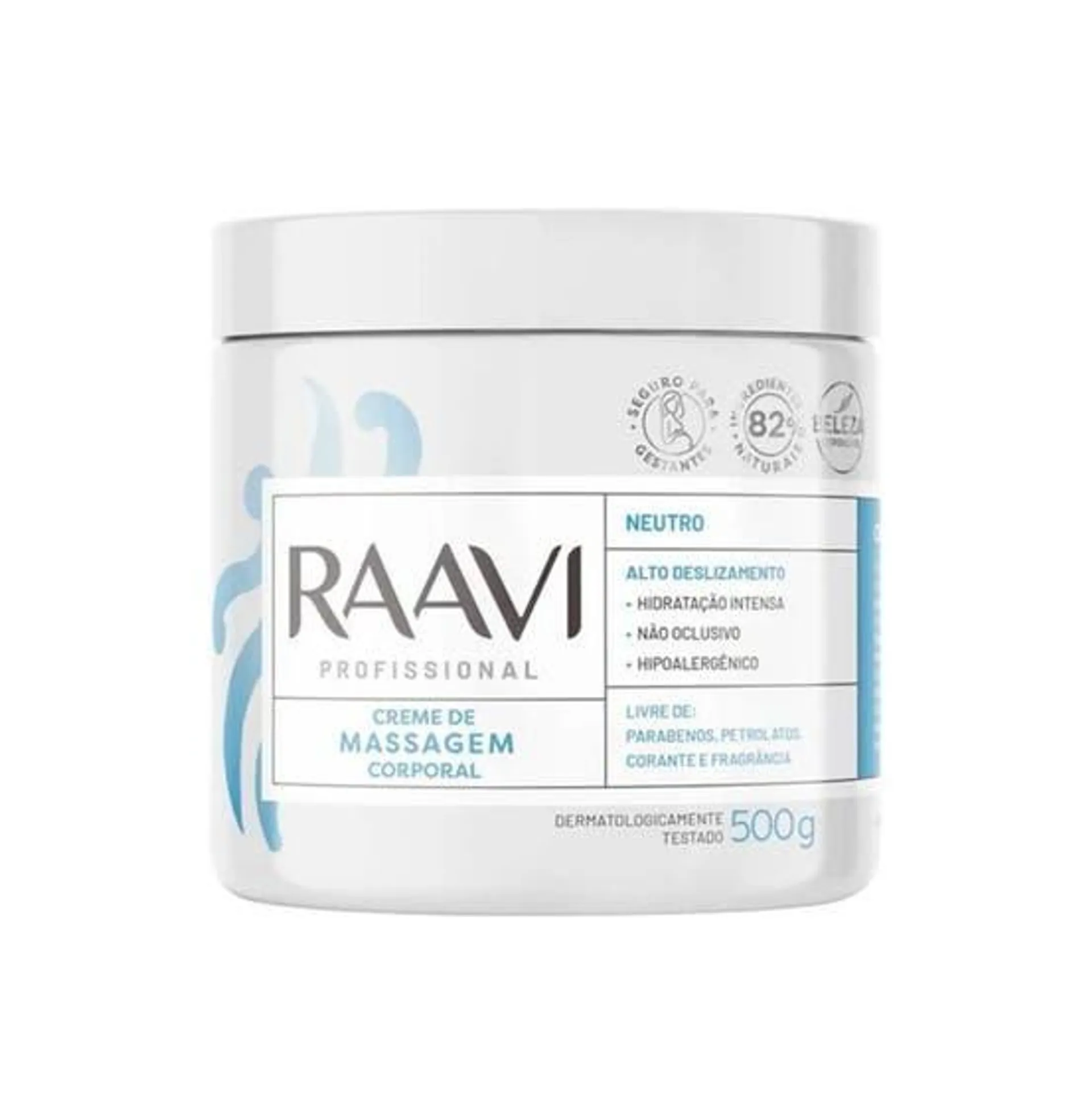 Creme De Massagem Raavi Neutro 500gr