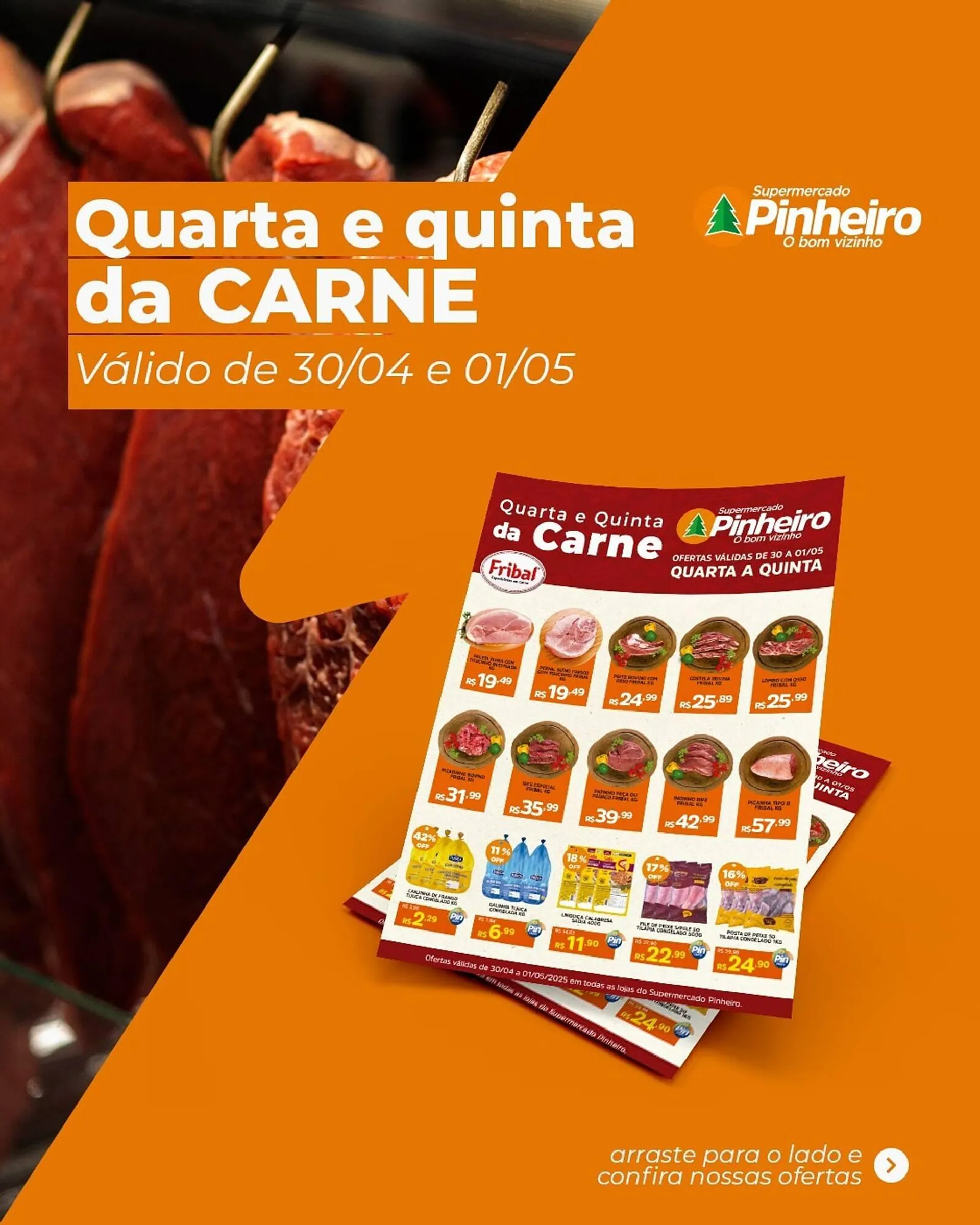 Encarte de Catálogo Pinheiro Supermercado 30 de abril até 1 de maio 2025 - Pagina 1