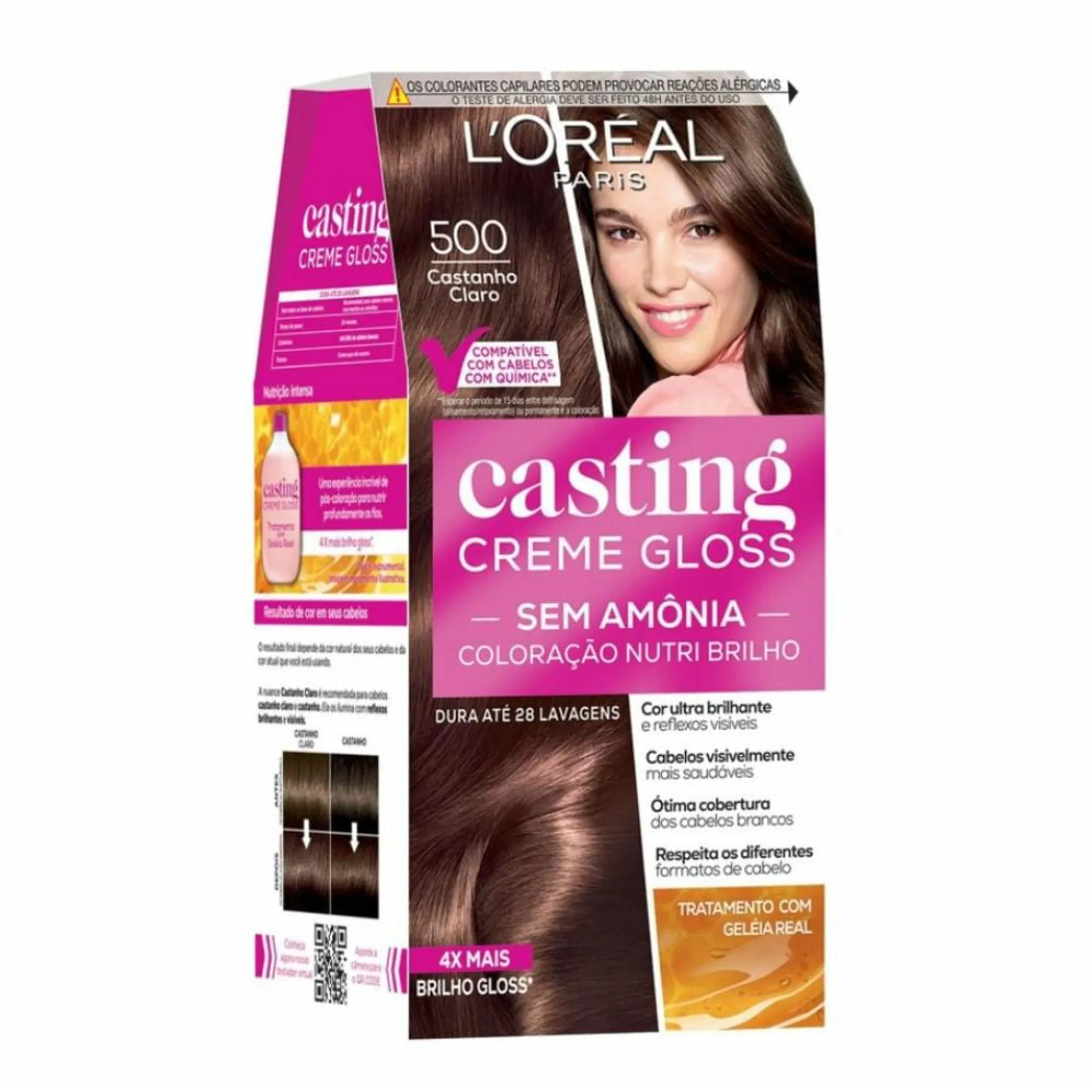 Tintura Loreal Casting Creme Gloss 500 - Castanho claro