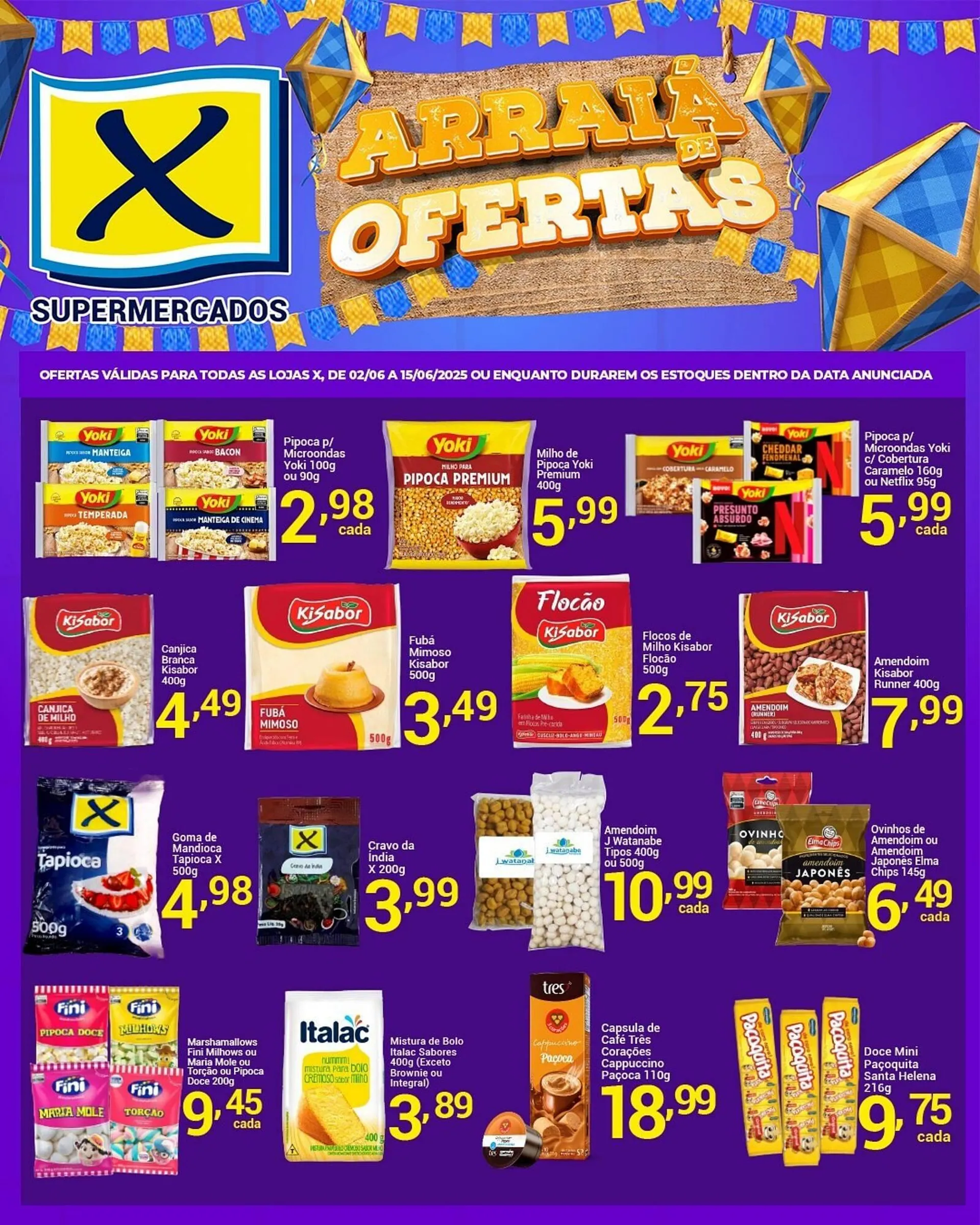 Encarte de Catálogo X Supermercados 2 de junho até 15 de junho 2025 - Pagina 3