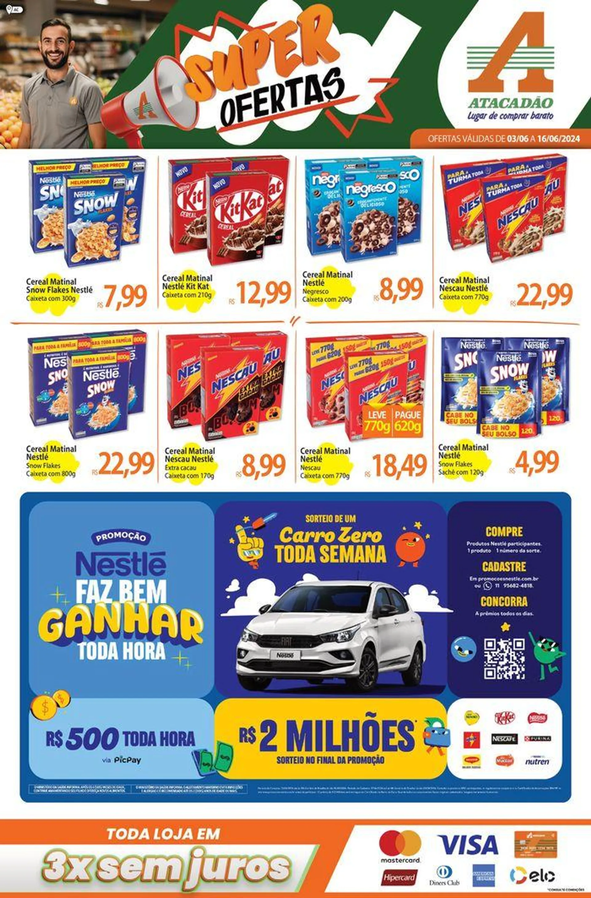Encarte de Atacadão - Super Ofertas 3 de junho até 16 de junho 2024 - Pagina 1