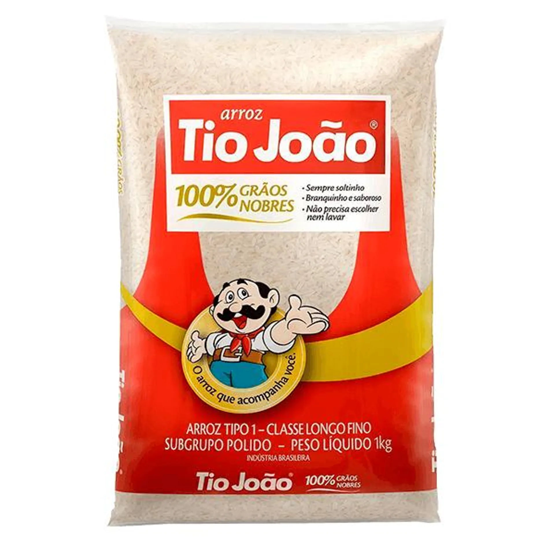 Arroz Tio João Branco 1kg