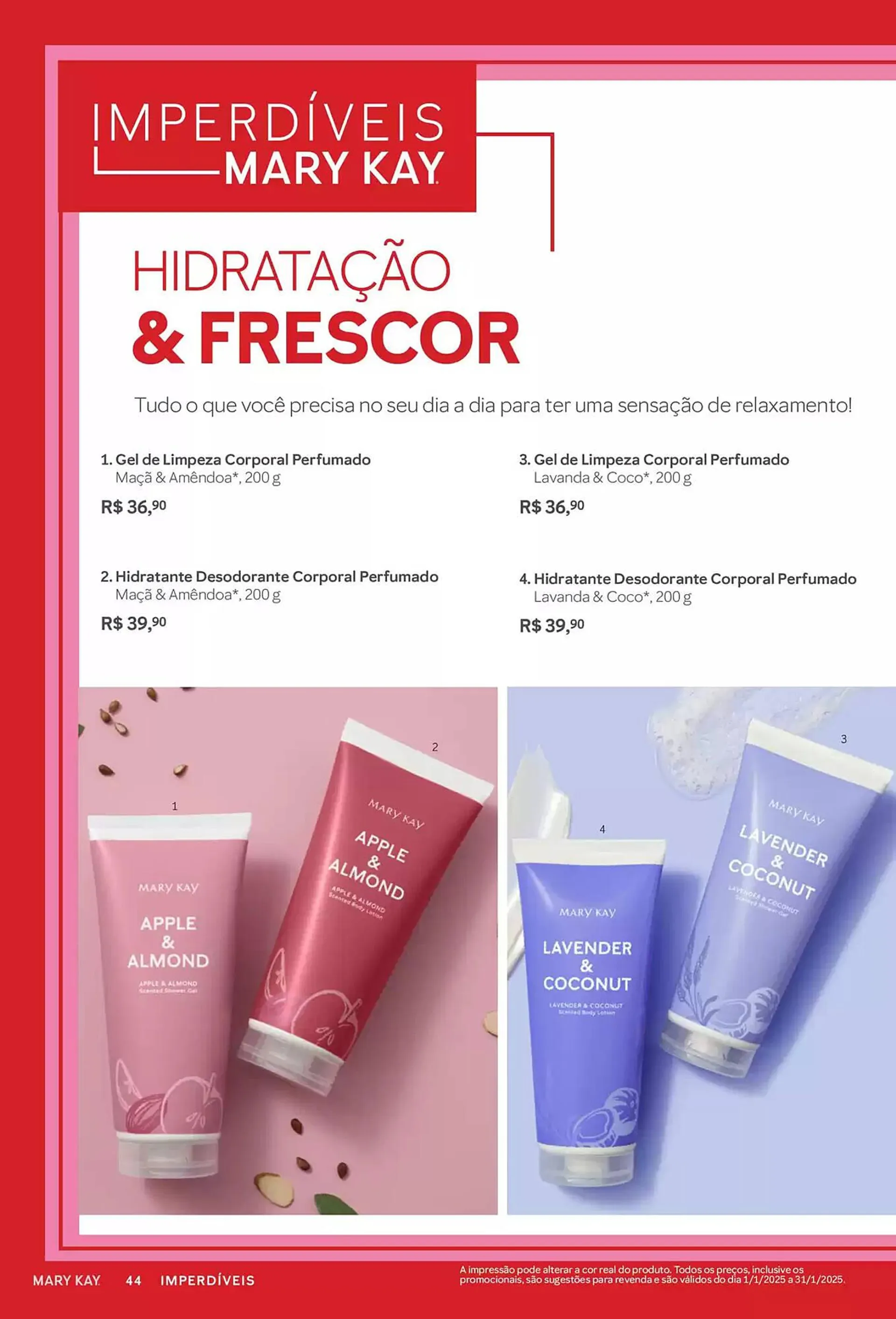 Encarte de Catálogo Mary Kay 3 de janeiro até 3 de julho 2025 - Pagina 44