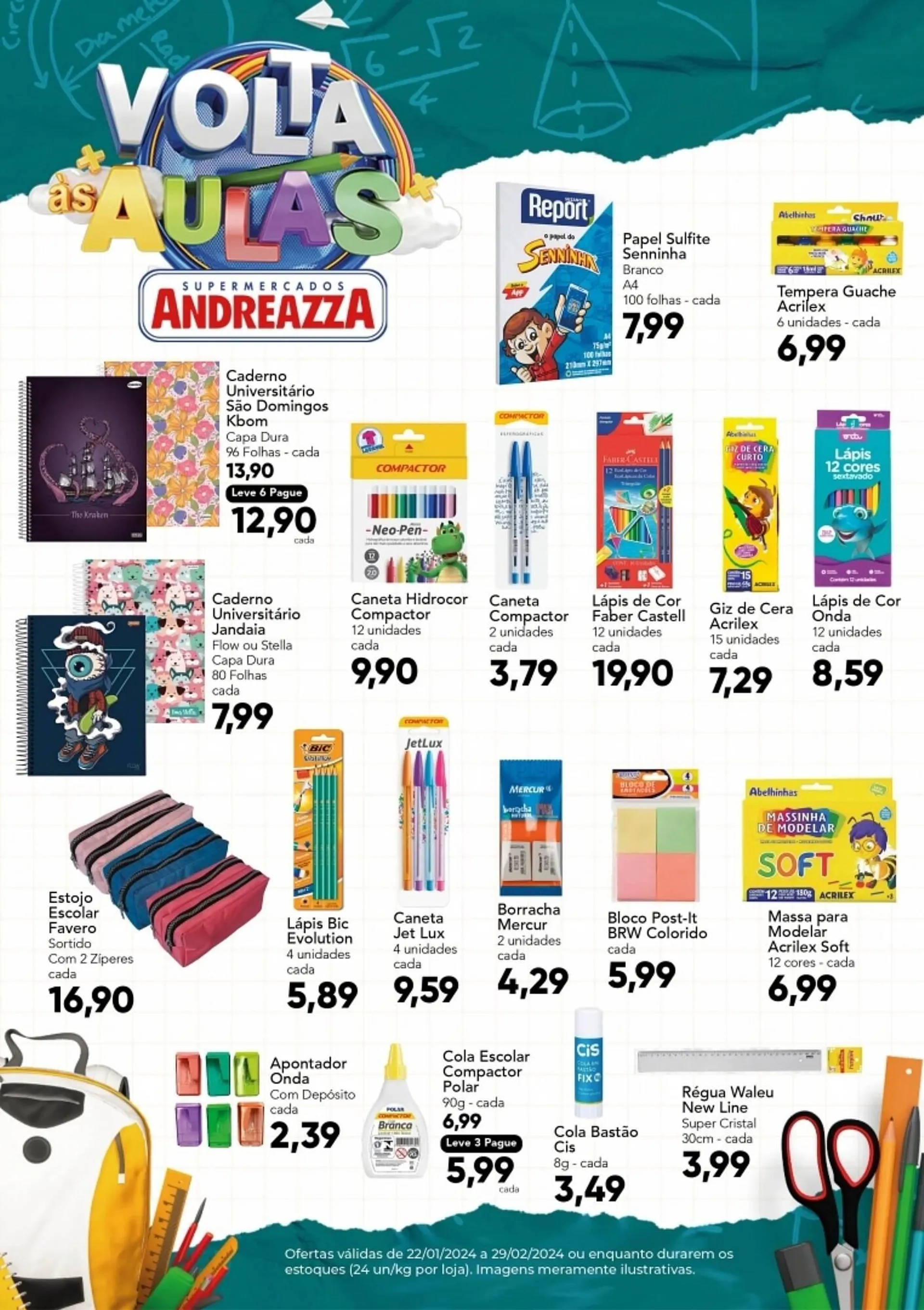 Encarte de Catálogo Supermercados Andreazza 31 de janeiro até 29 de fevereiro 2024 - Pagina 