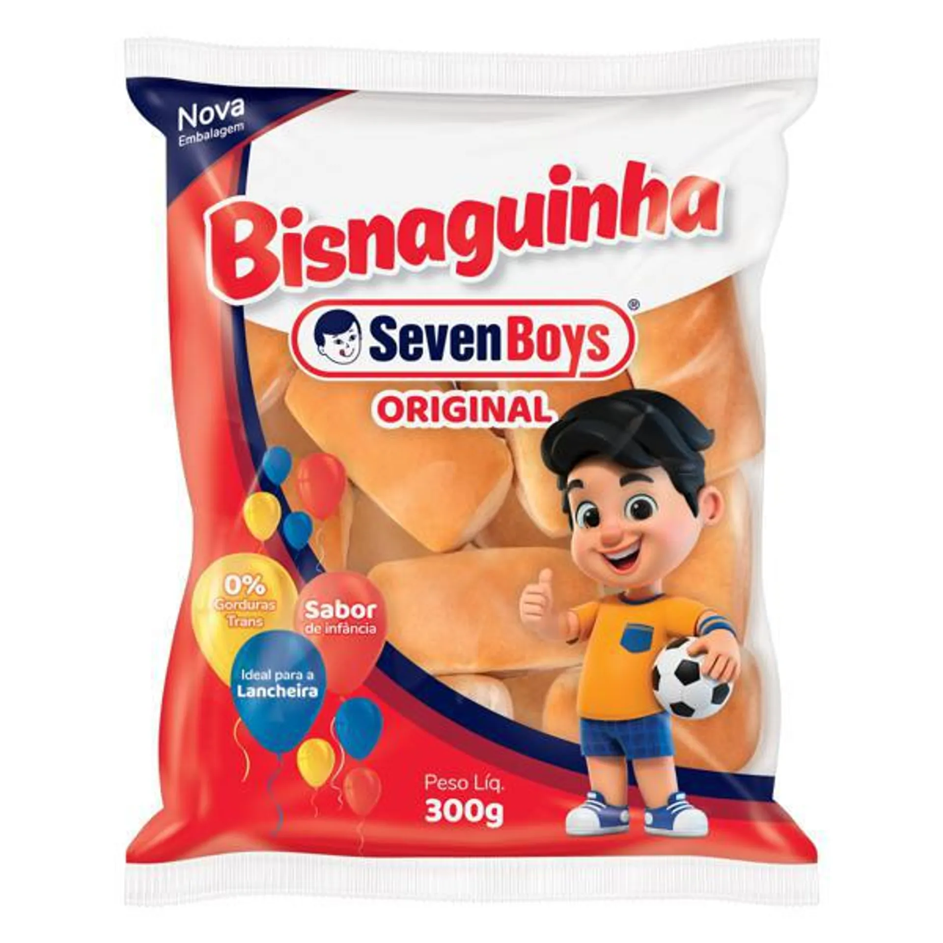 Pão Bisnaguinha Original Seven Boys Pacote 300g