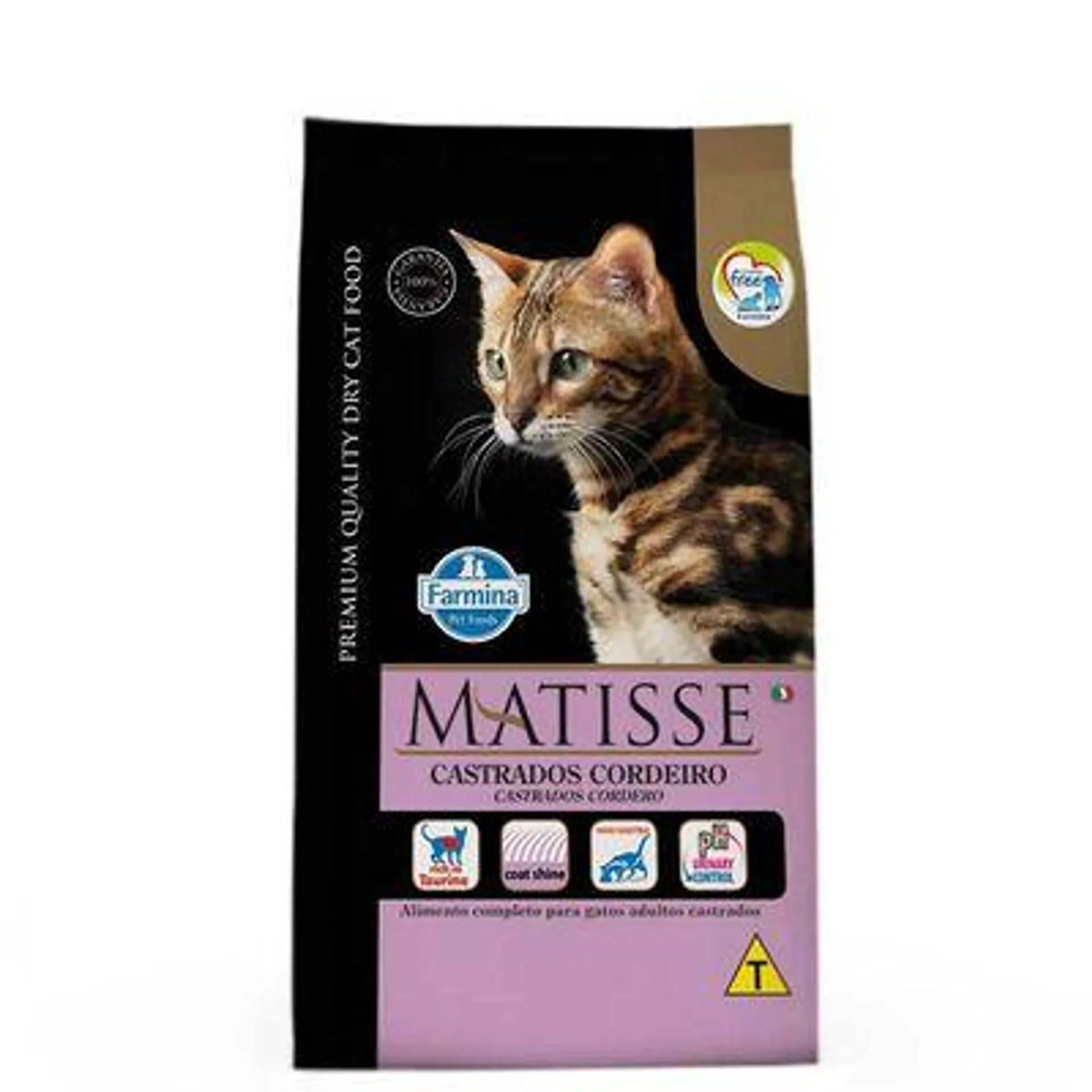 Ração Matisse Gatos Castrados Cordeiro 800g