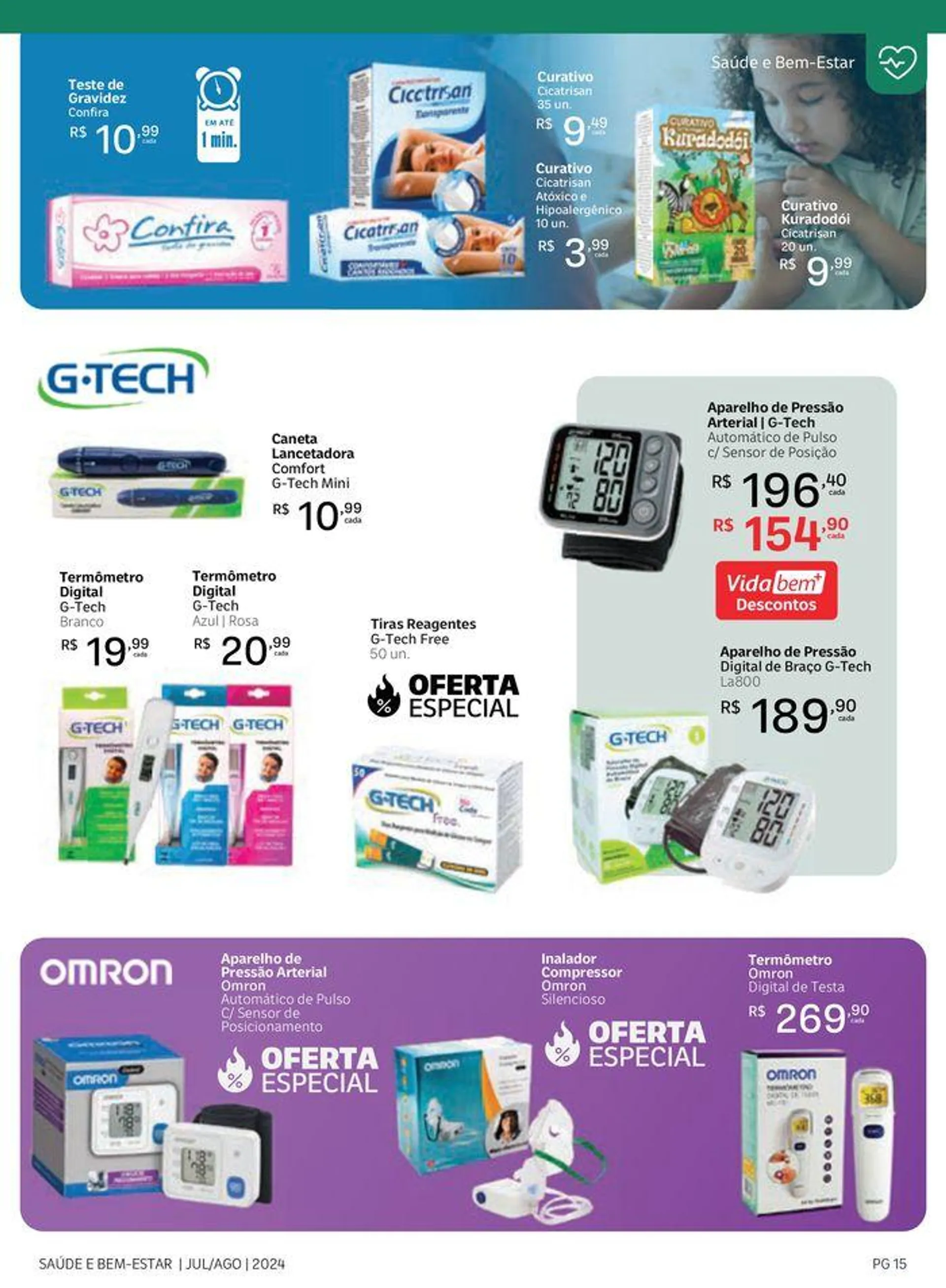 Encarte de Ofertas Vida Farmácias 24 de julho até 31 de agosto 2024 - Pagina 15