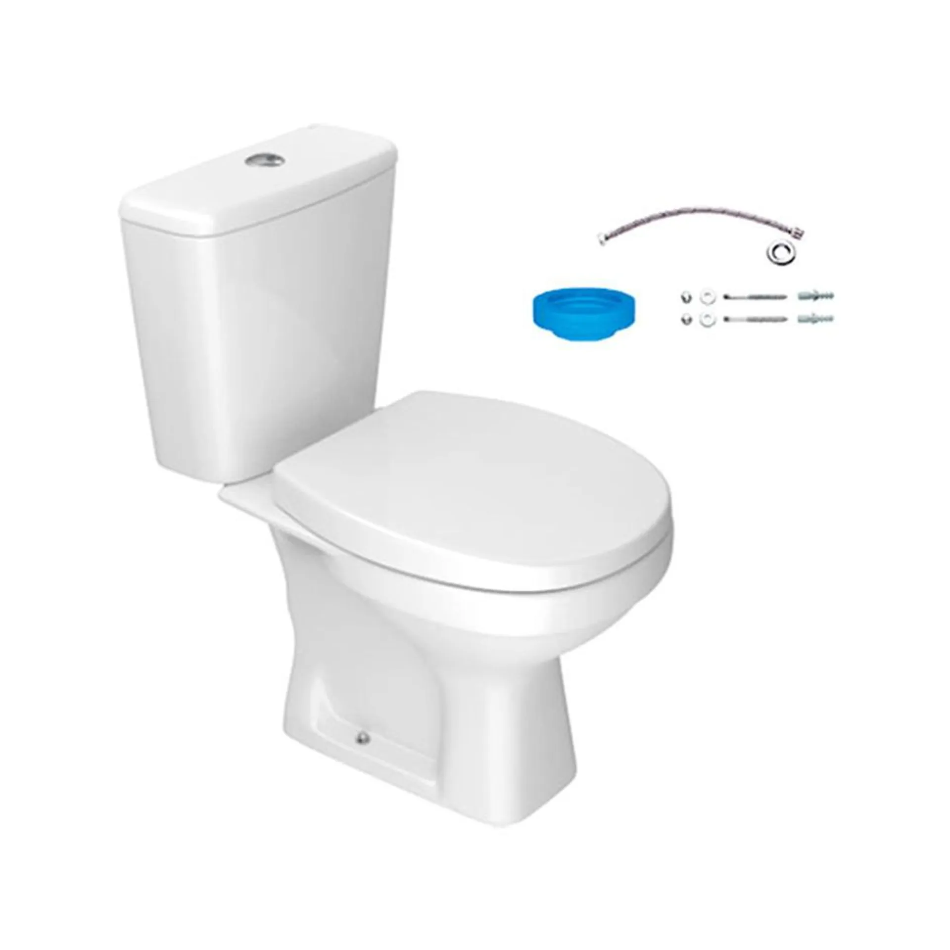 Kit Vaso Sanitário Com Caixa Acoplada Fast Branco Deca