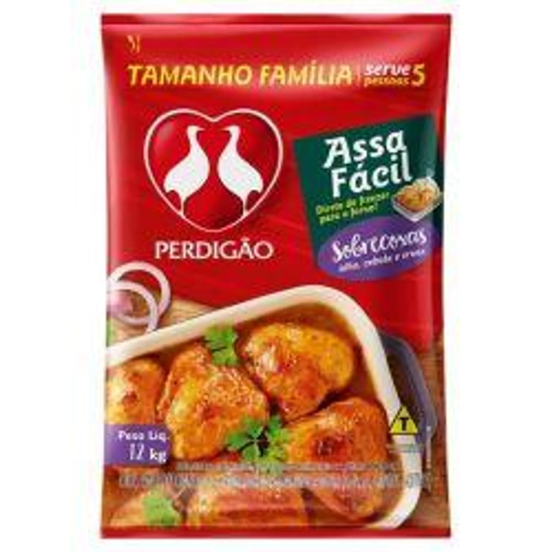 Sobrecoxa Perdigão 1,2kg Temperado Assa Fácil