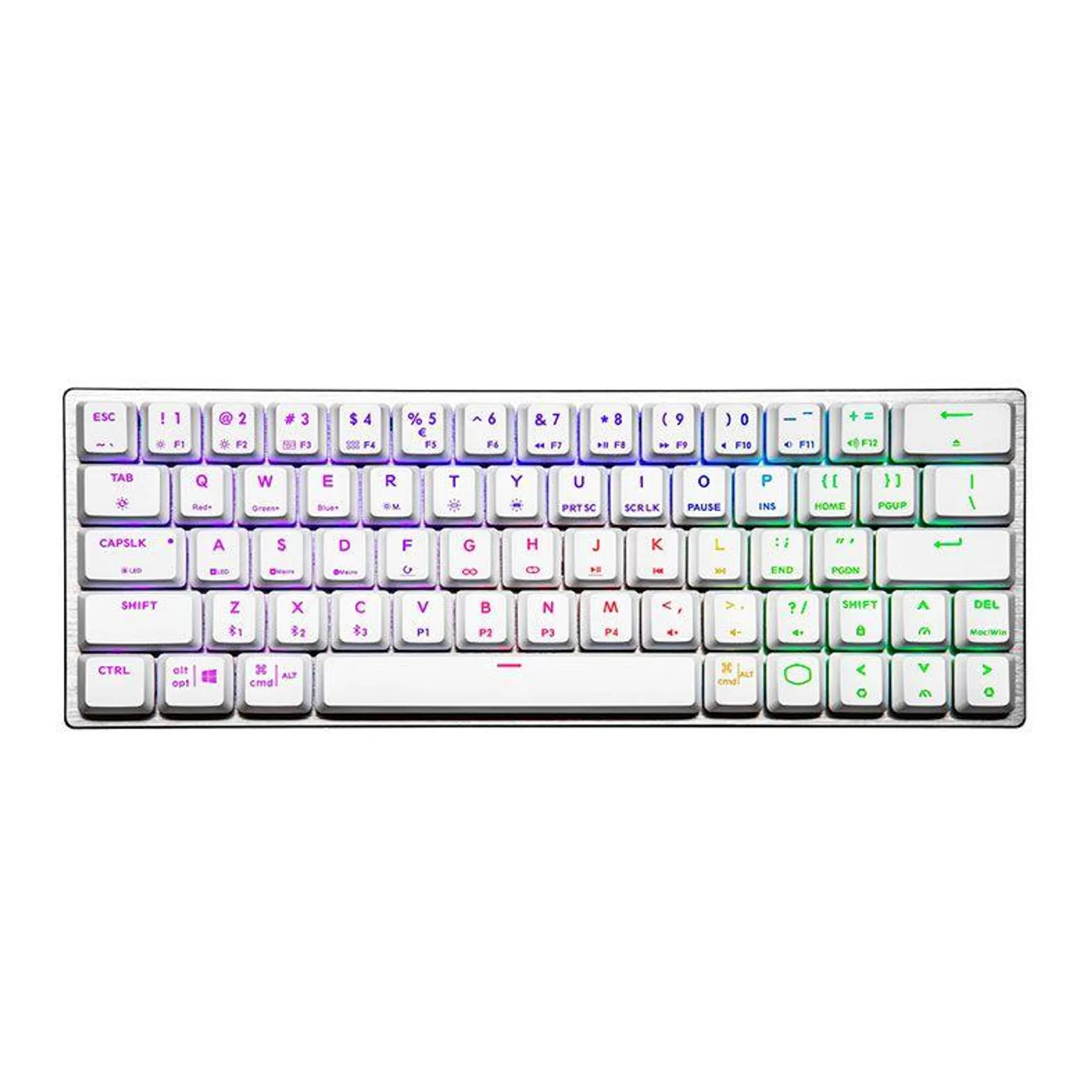 Teclado Mecanico Gamer Cooler Master SK622, RGB, Wireless, Switch Azul, Prata e Branco, SK-622-SKTL1-US