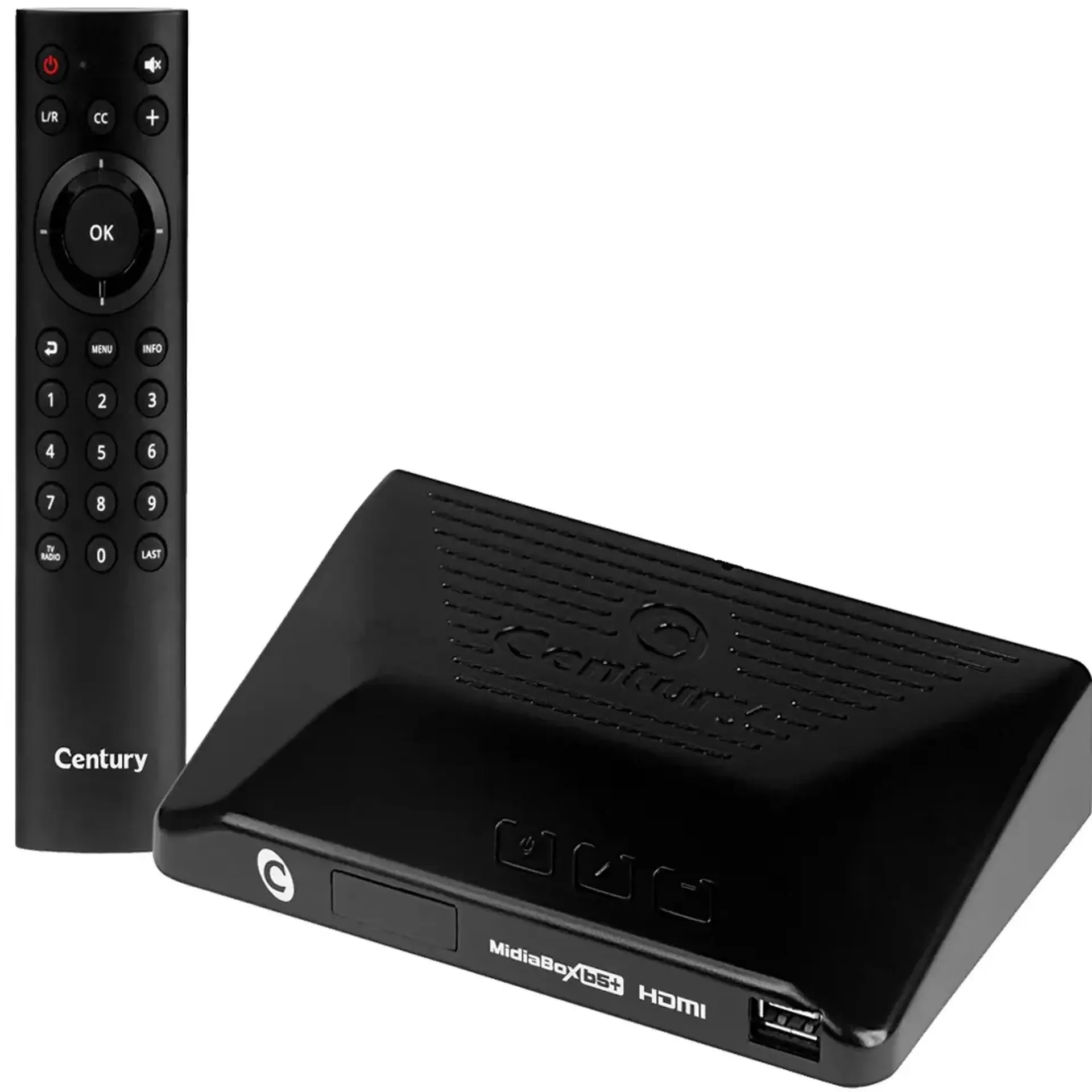 Receptor Century Midia Box B5 HDTV com Função Multimídia Entrada USB