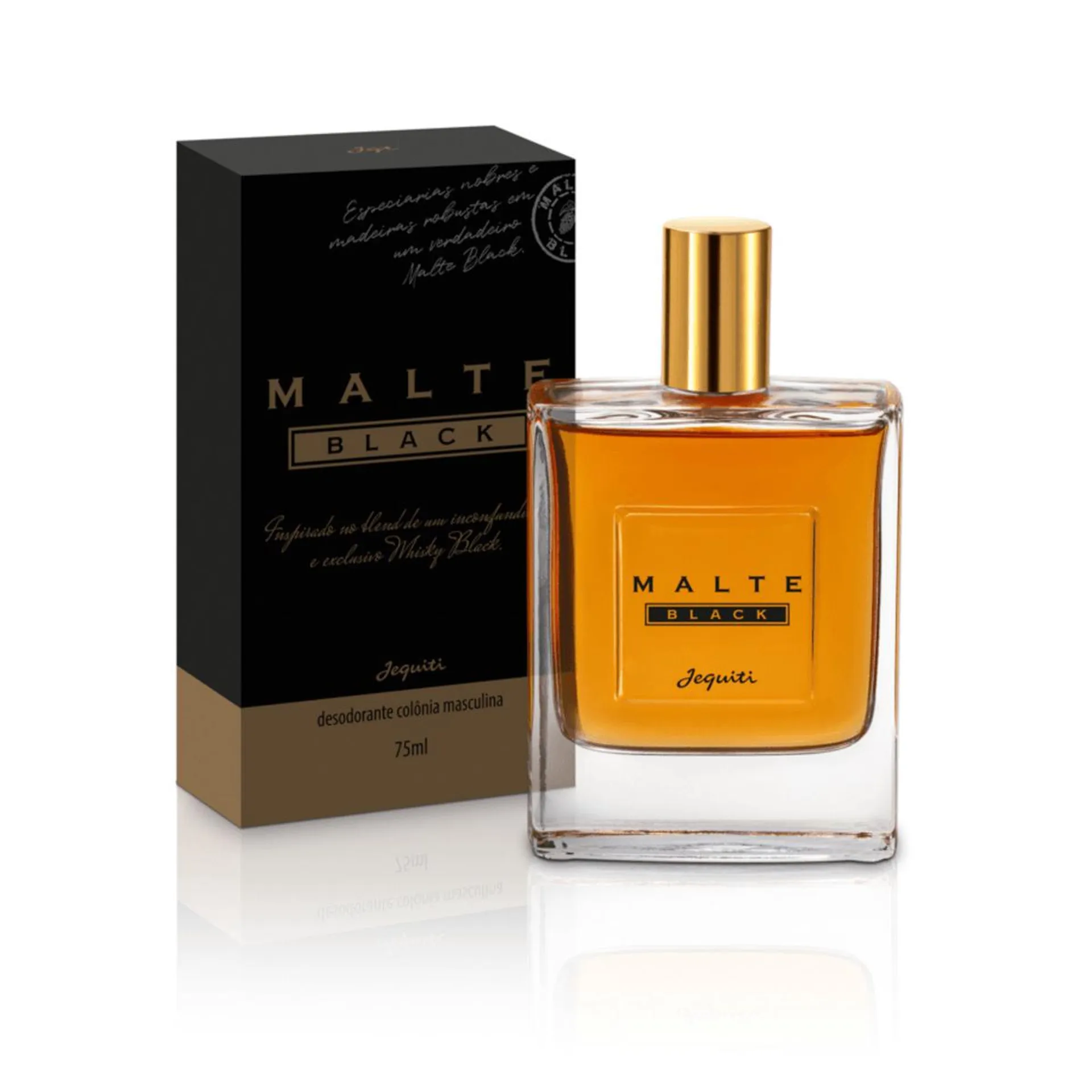 Desodorante Colônia Masculina Malte Black, 75 ml