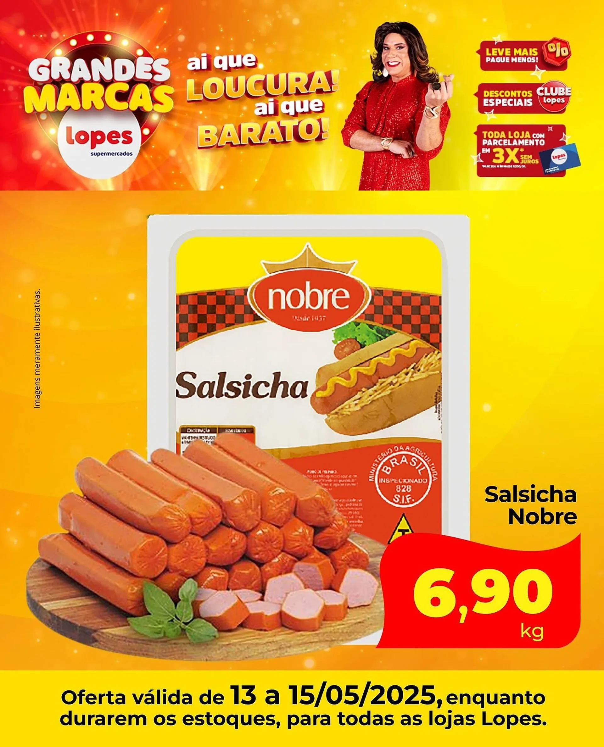Encarte de Catálogo Lopes Supermercados 13 de maio até 15 de maio 2025 - Pagina 2
