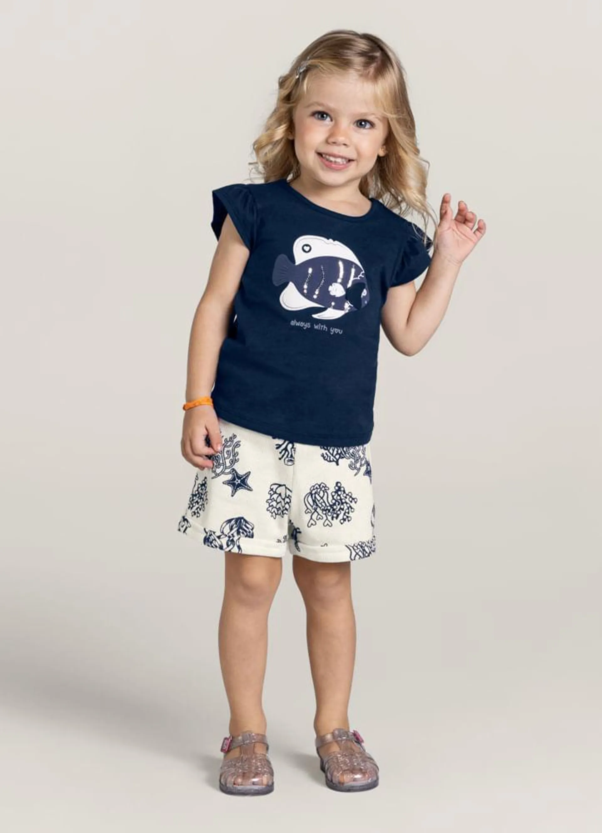 Conjunto infantil menina Brandili