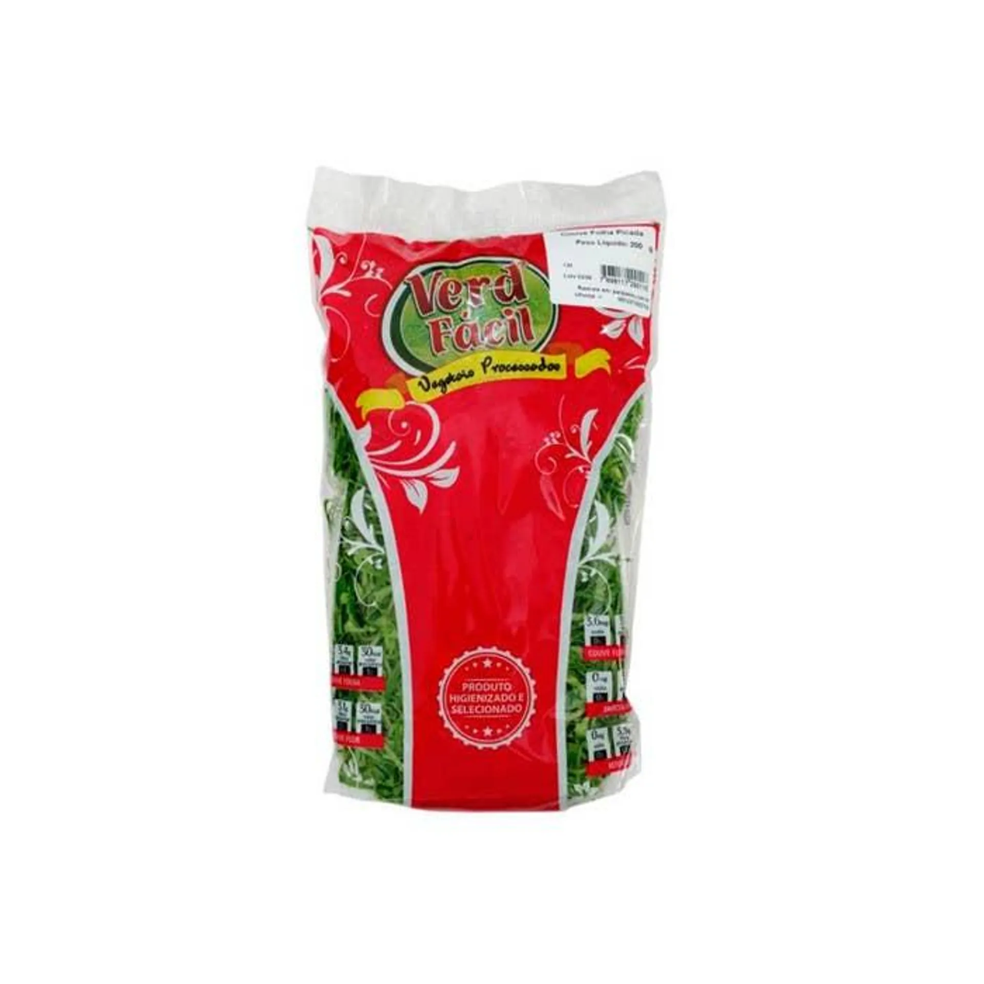 Couve Folha Verde Fácil Picada Pacote 200g