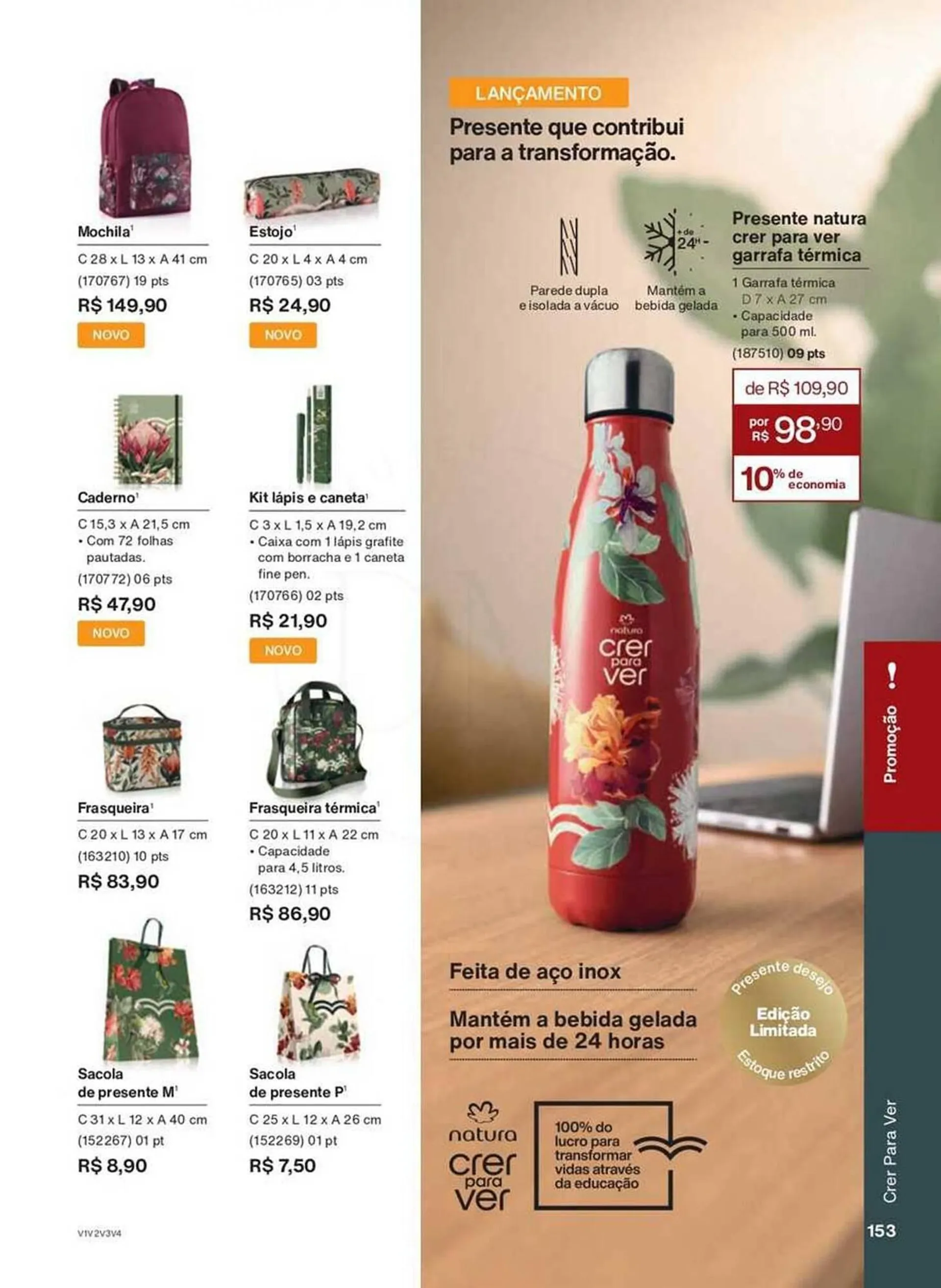 Encarte de Catálogo Natura 28 de abril até 31 de maio 2025 - Pagina 153