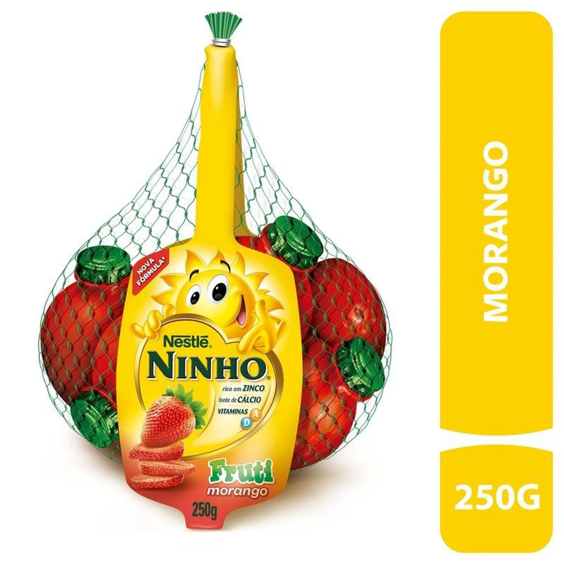 Leite Fermentado Ninho Morango 250g