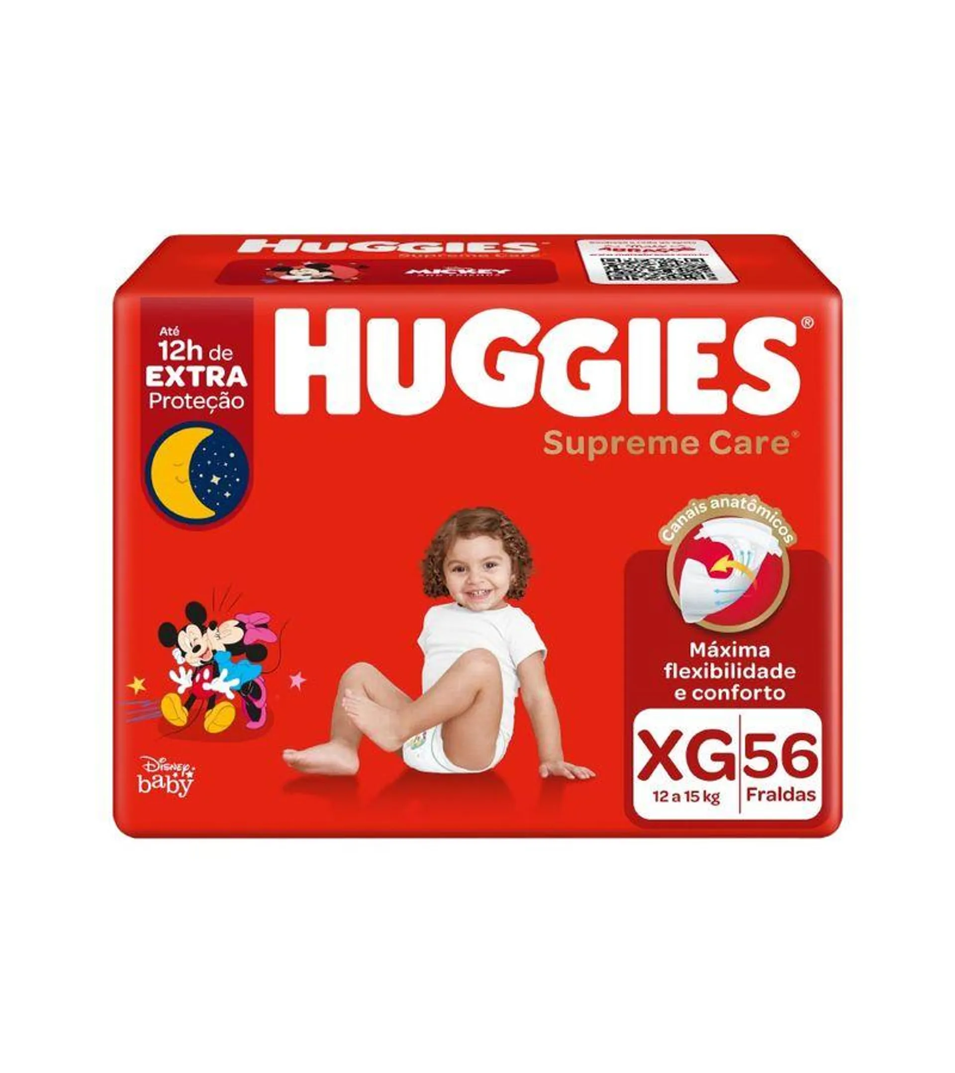 Fralda Huggies Supreme Care Com 56 Tamanho Xg Hiper